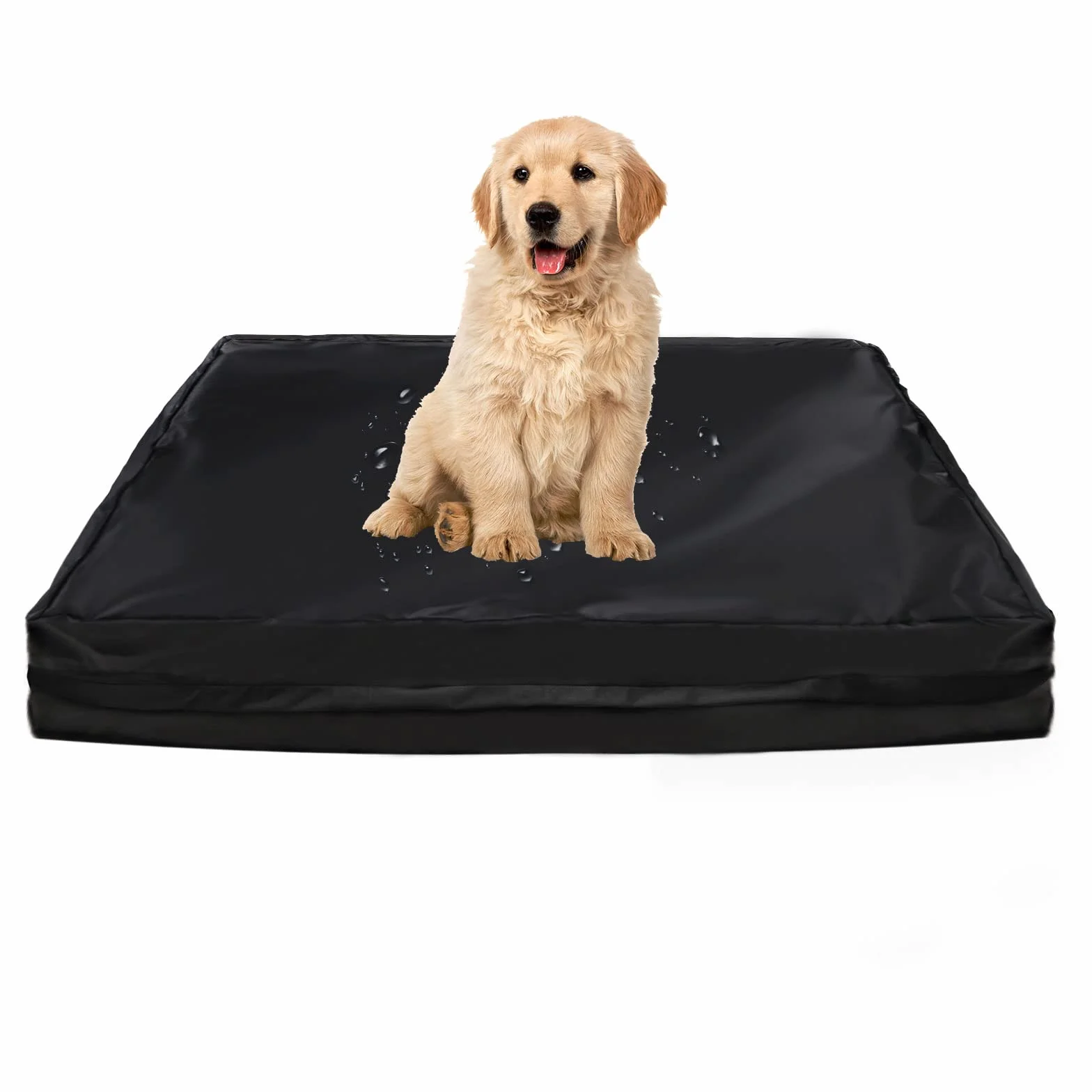 Housse de rechange pour lit chien imperméable lavable Oxford XL 111,8 x 81,3 x 10,2 cm