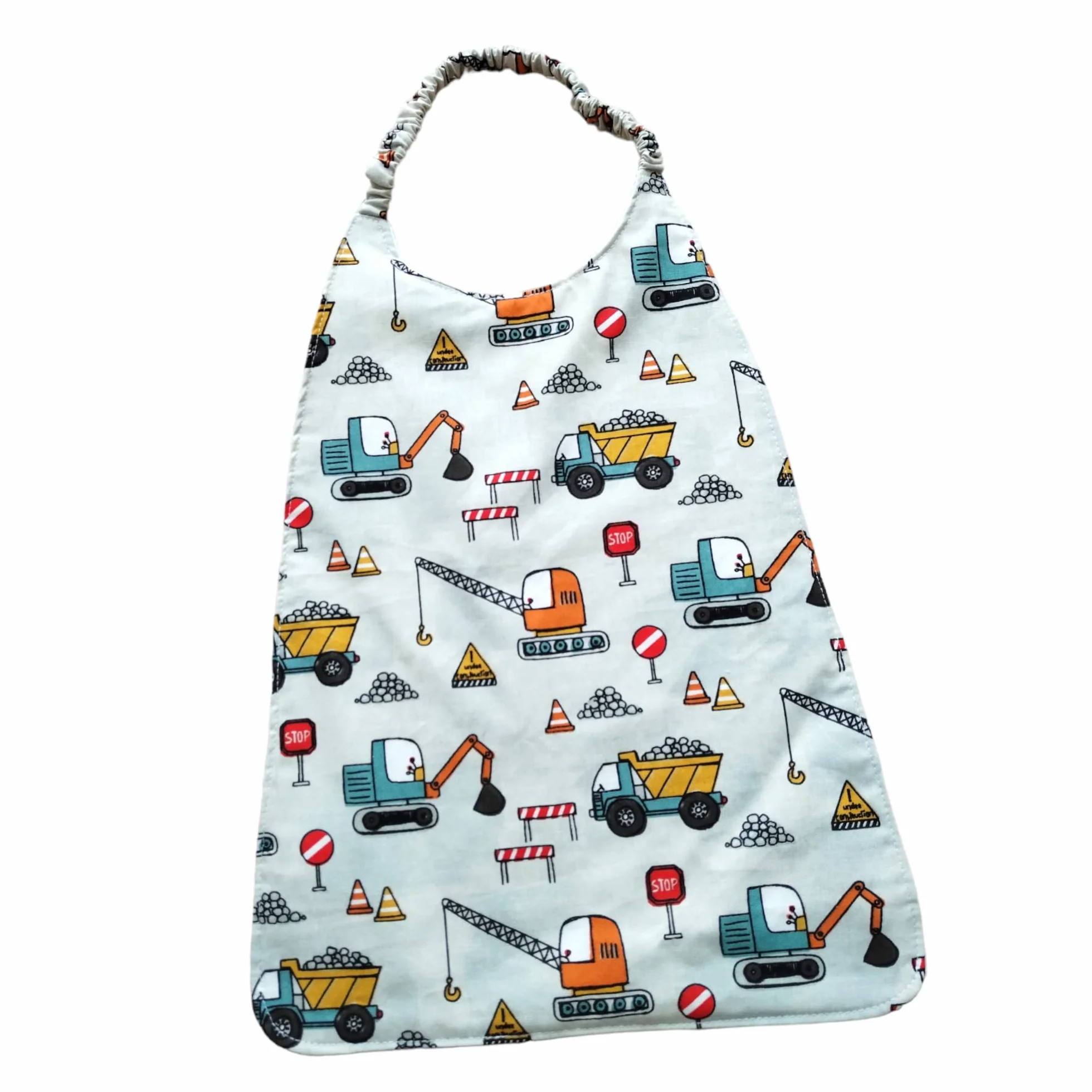 Lot de 2 serviettes de table élastique pour cantine grand bavoir maternelle