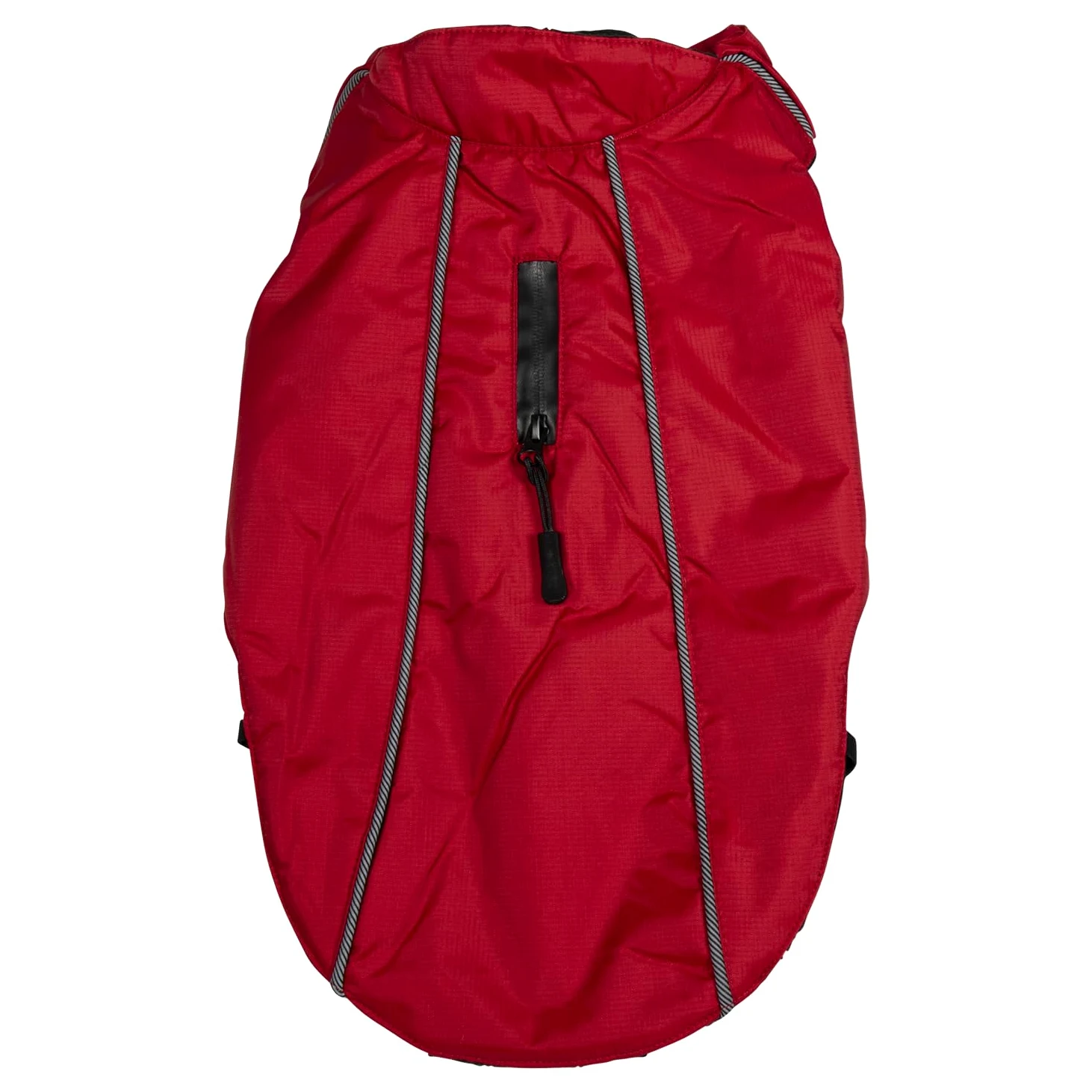 JACK AND VANILLA, Veste d'Extérieur pour Chien, Imperméable et Résistante, Légère et Respirante, Fermeture Sécurisée et Ajustable, Facile à Entretenir, Rouge, Taille 50 cm - L, Modèle Expédition