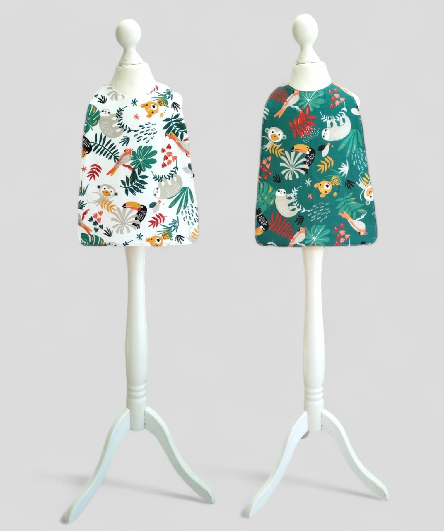 Serviettes de cantine avec élastique pour enfant 35x30 cm Lot de 2