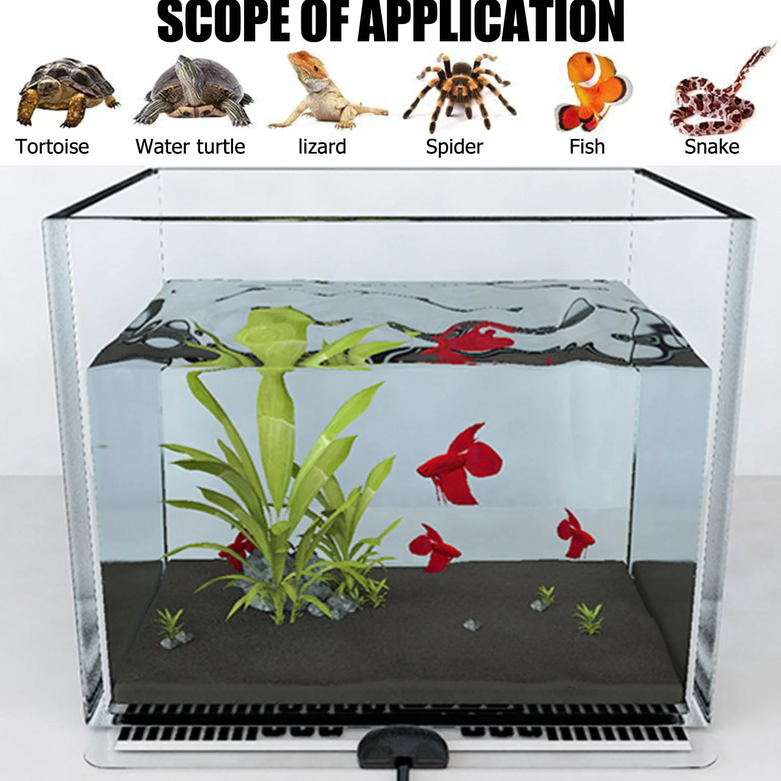 Tapis Chauffant Reptile 7W avec Régulateur de Température