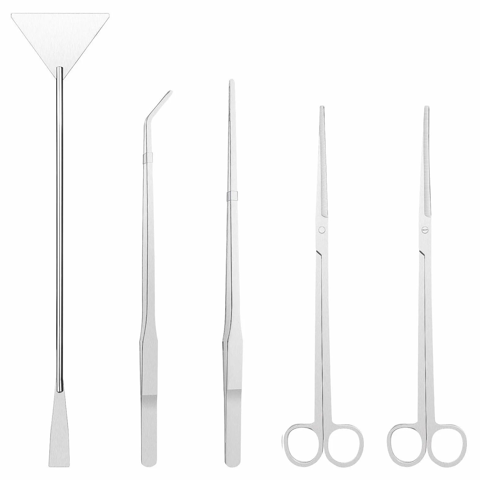 Aquarium Aquascaping Kit 5 en 1 INOX Ciseaux Pinces Outils Set