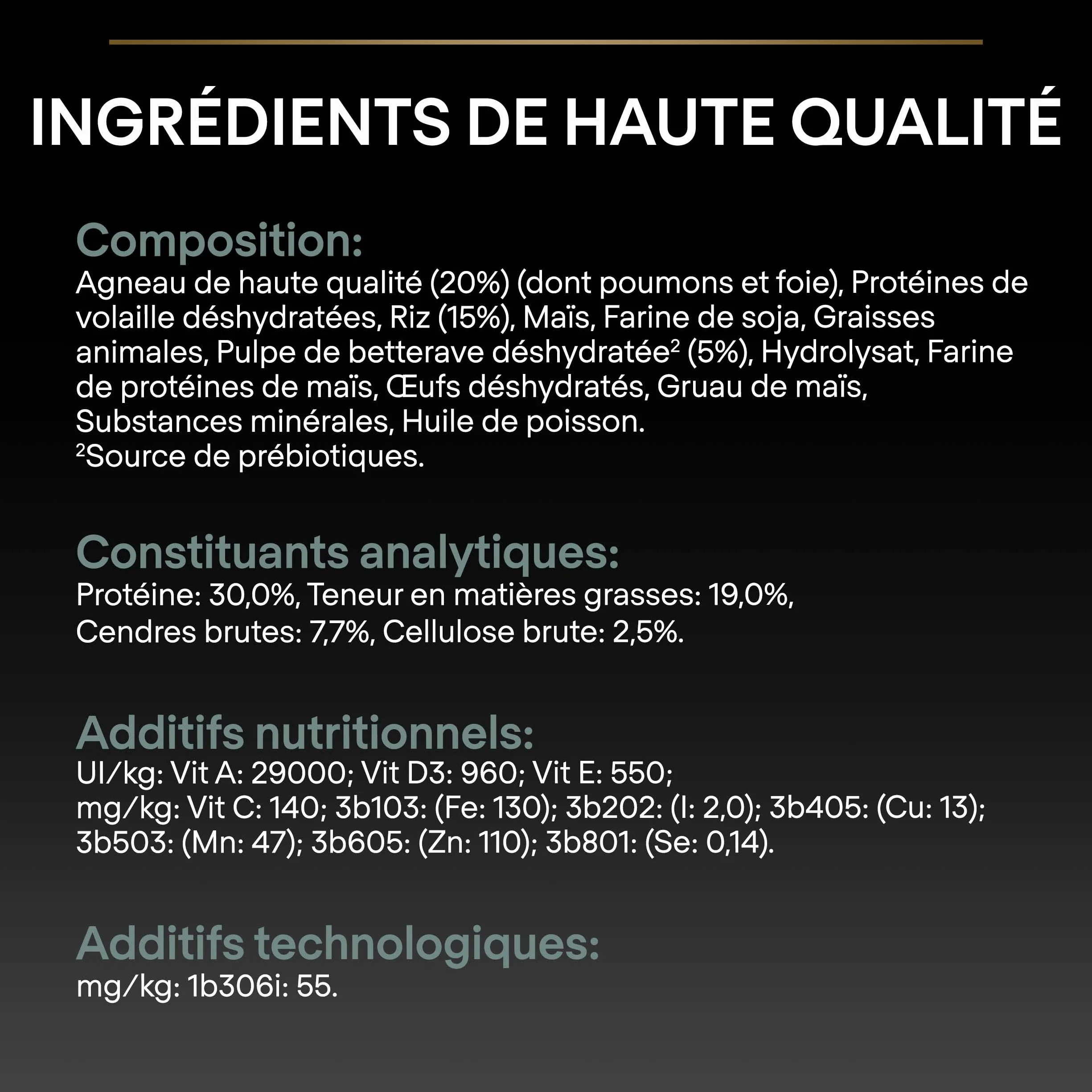 PURINA PRO PLAN Croquettes chiot moyenne taille Sensitive Digestion Agneau 3 kg
