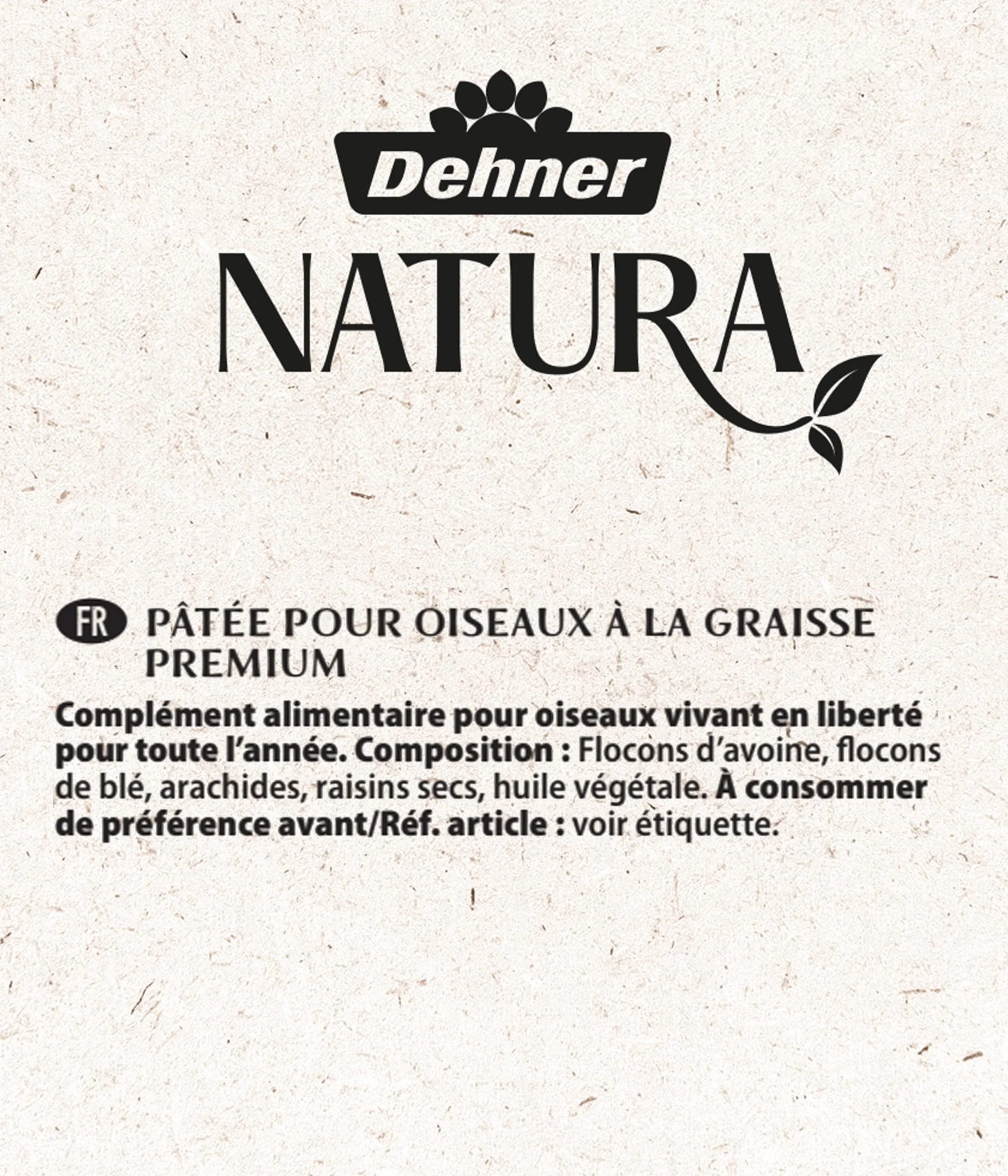 Dehner Natura Premium Nourriture pour Oiseaux Sauvages, Aliment Gras, 2,5 kg