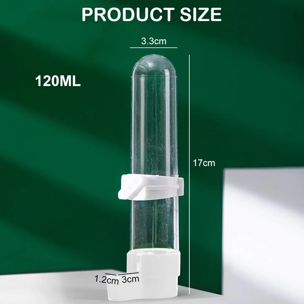 Distributeur d'eau Automatique Oiseaux 120ML Plastique Abreuvoir Mangeoires