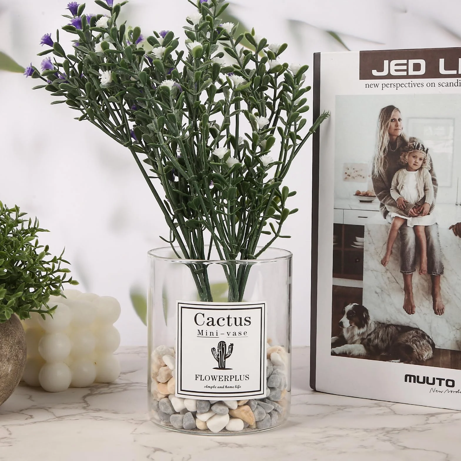 Galets en jade poli 900 g pour aquarium, décoration de jardin, pot de fleurs et vase