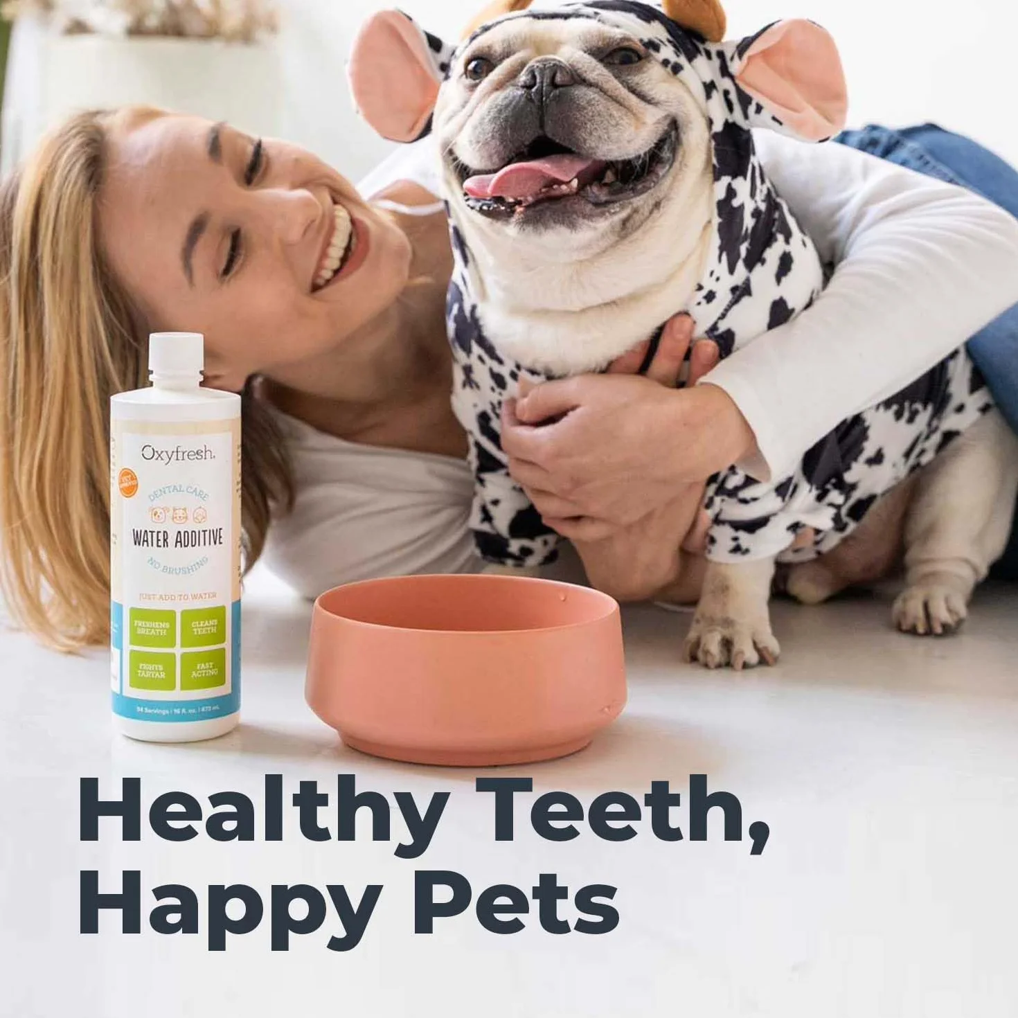 Oxyfresh Premium pour Animal Domestique Soin Dentaire Solution pour la Mauvaise haleine et Les Caries
