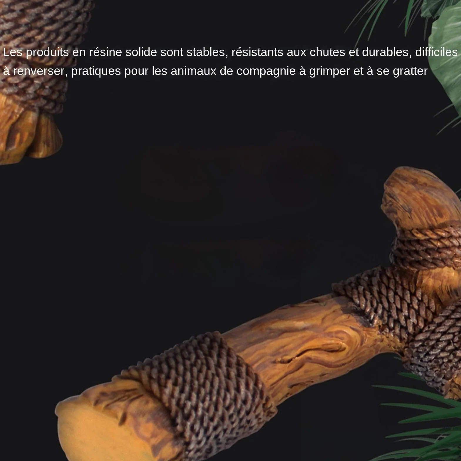 Branches de Bois Épaisses pour Reptile – Décorations d'Habitat de Serpent, Branches Grimpantes de Terrarium en Bois, Ornement de Tronc d'Arbre