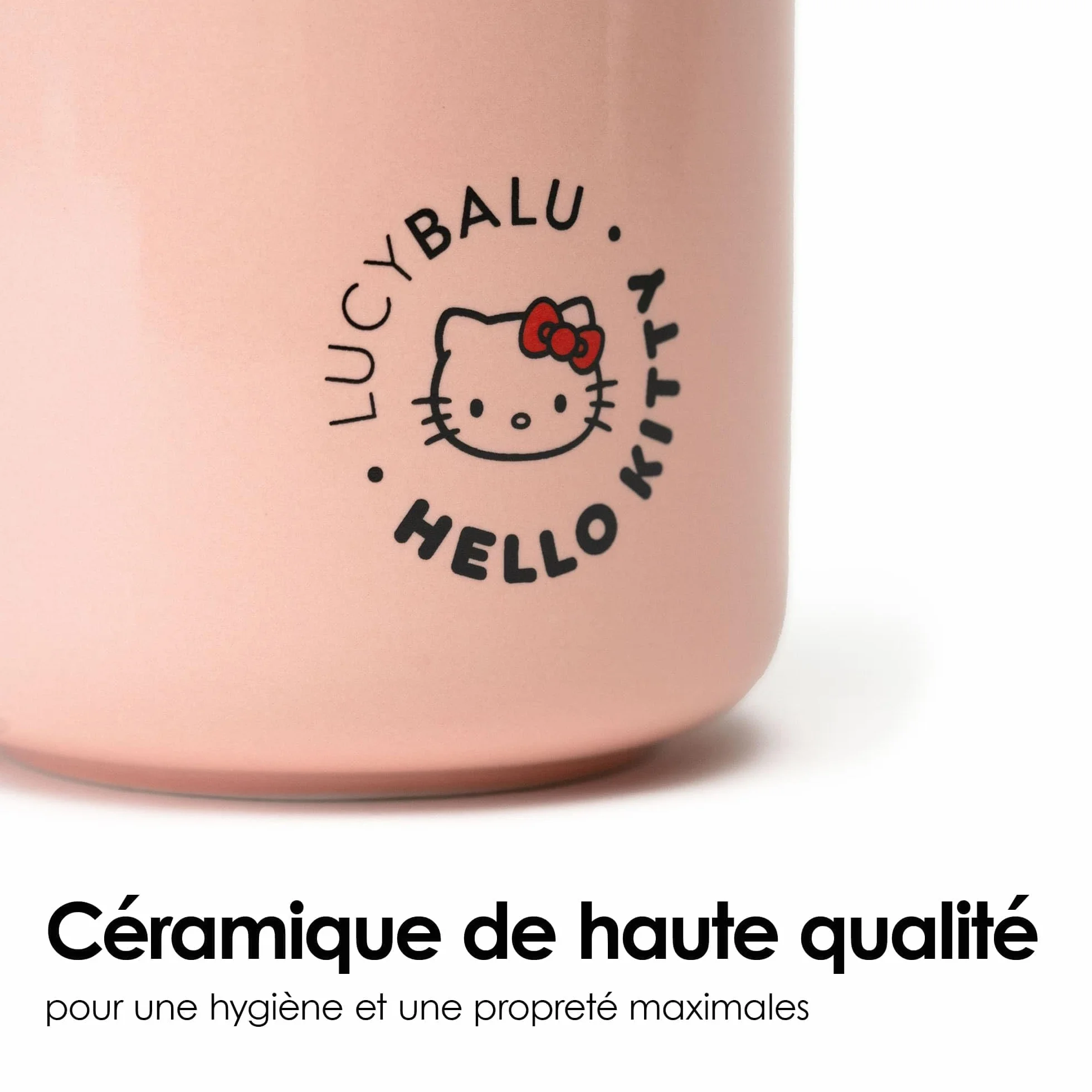 LucyBalu® Hello Kitty Snack Bar Boîte hermétique à croquettes I Rose