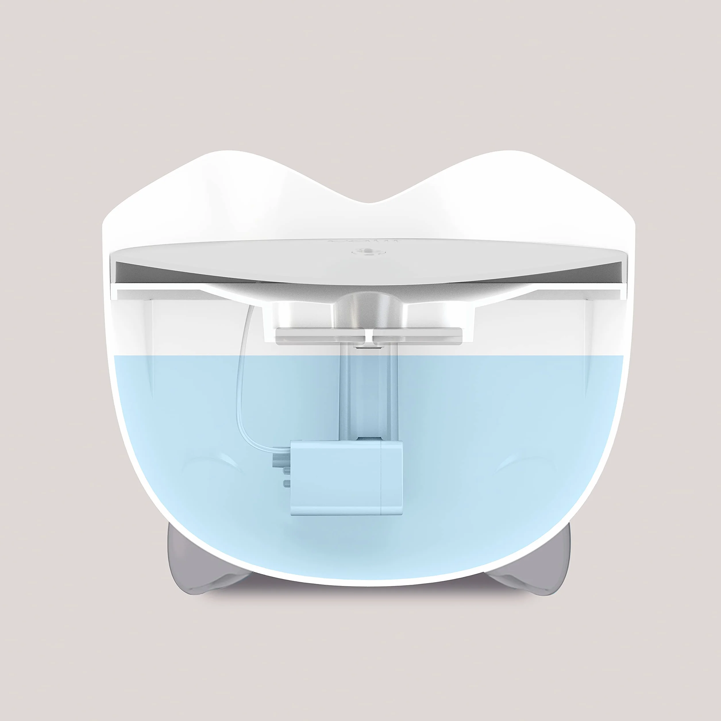 Catit Pixi Fontaine en Acier Inoxydable pour Chats, 2,5 l, Blanc
