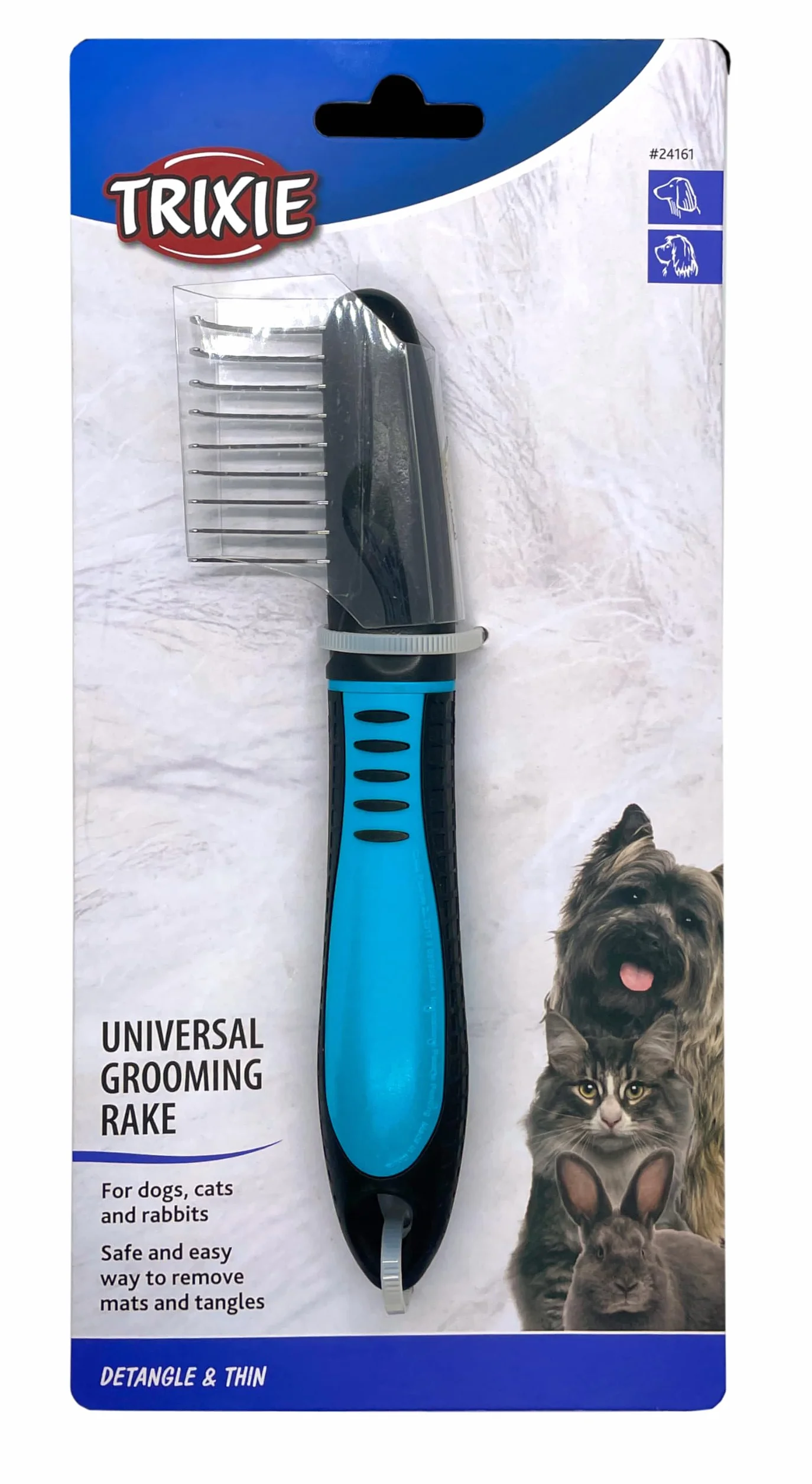 Trixie Peigne démêlant pour chien à dents courbées