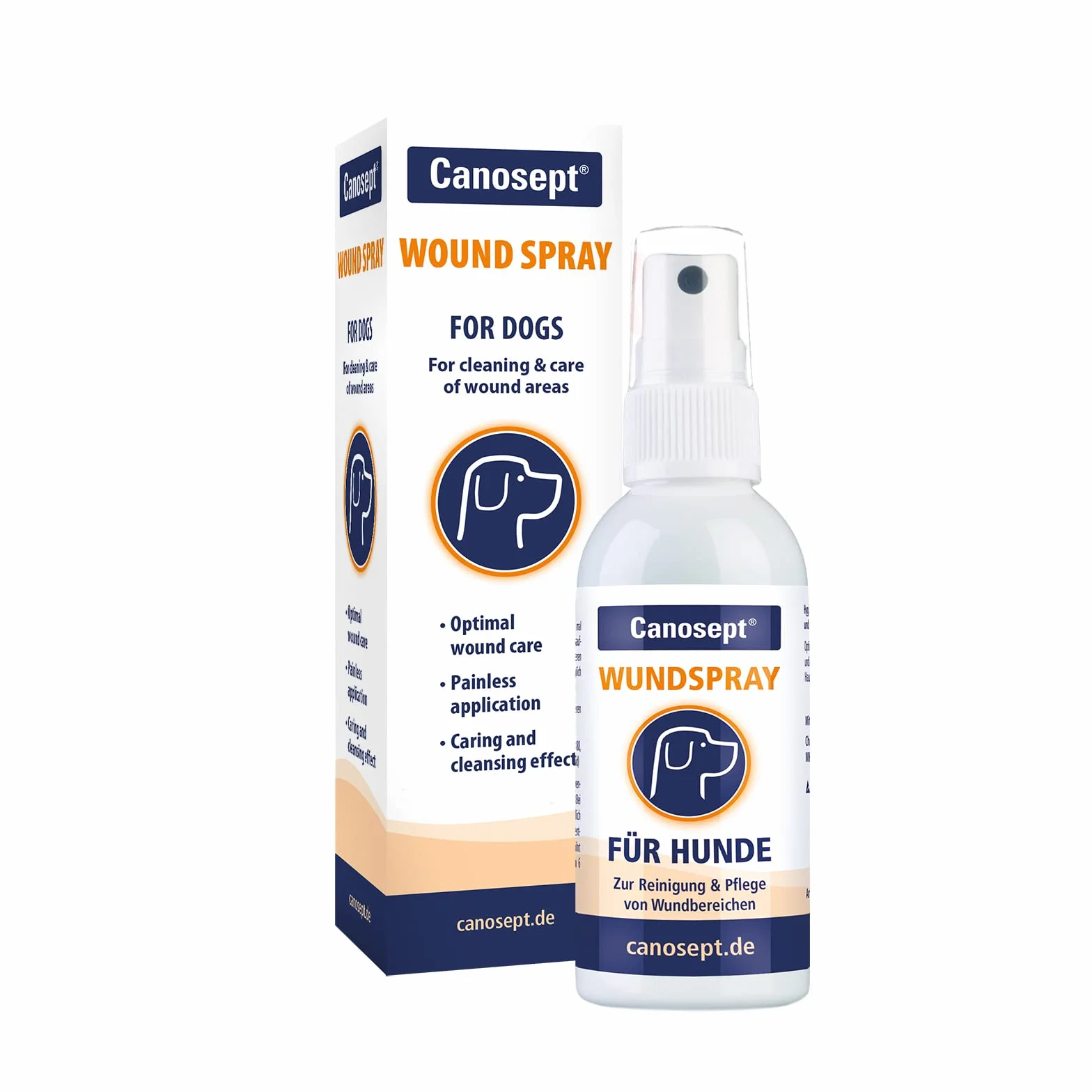 Canosept Spray Antiseptique Pour Chiens 75 ml - Spray Antibactérien pour Plaies