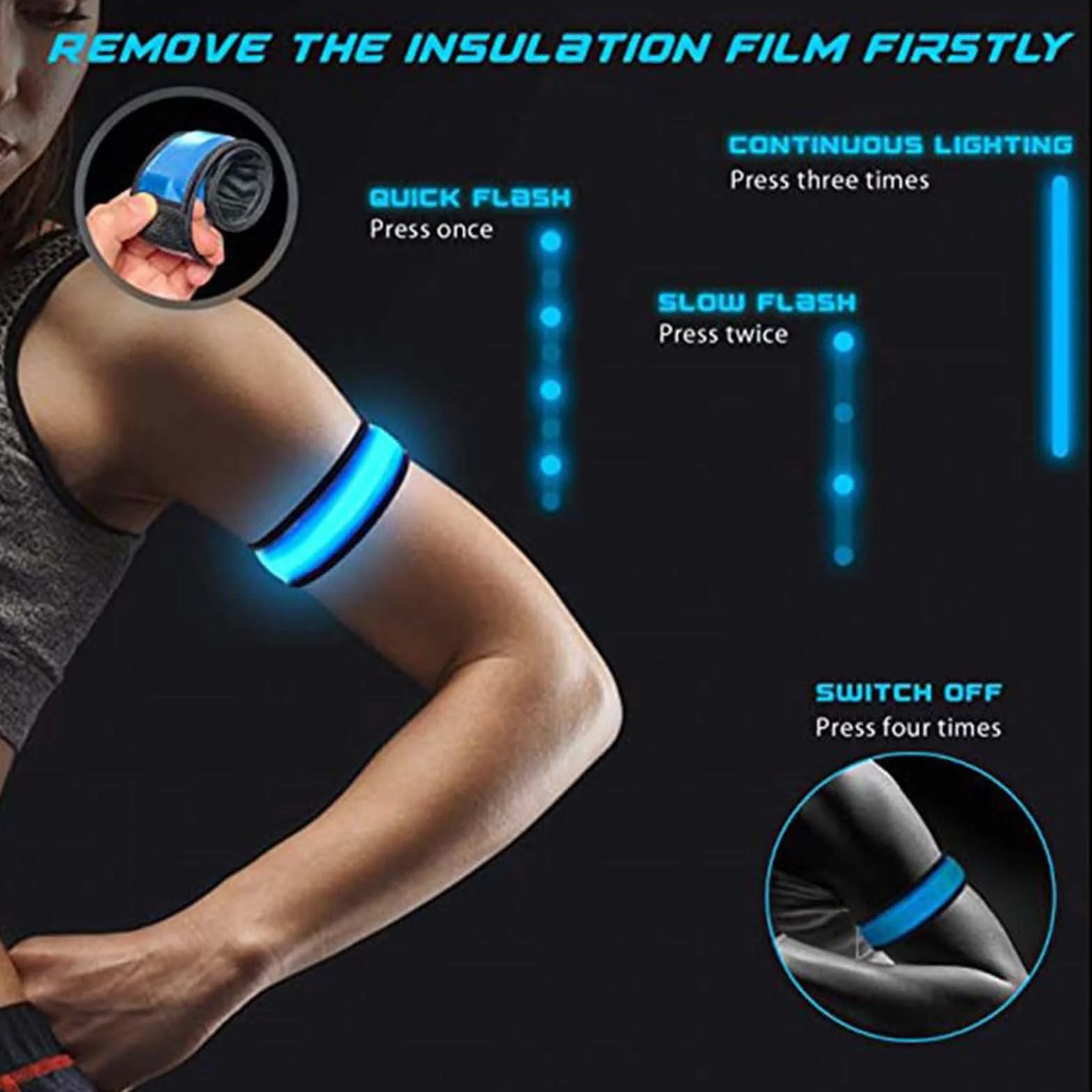 Sangles réfléchissantes pour chevaux – Bandes de cheville LED en nylon durable avec lumière vive, accessoires équestres de sécurité réglable