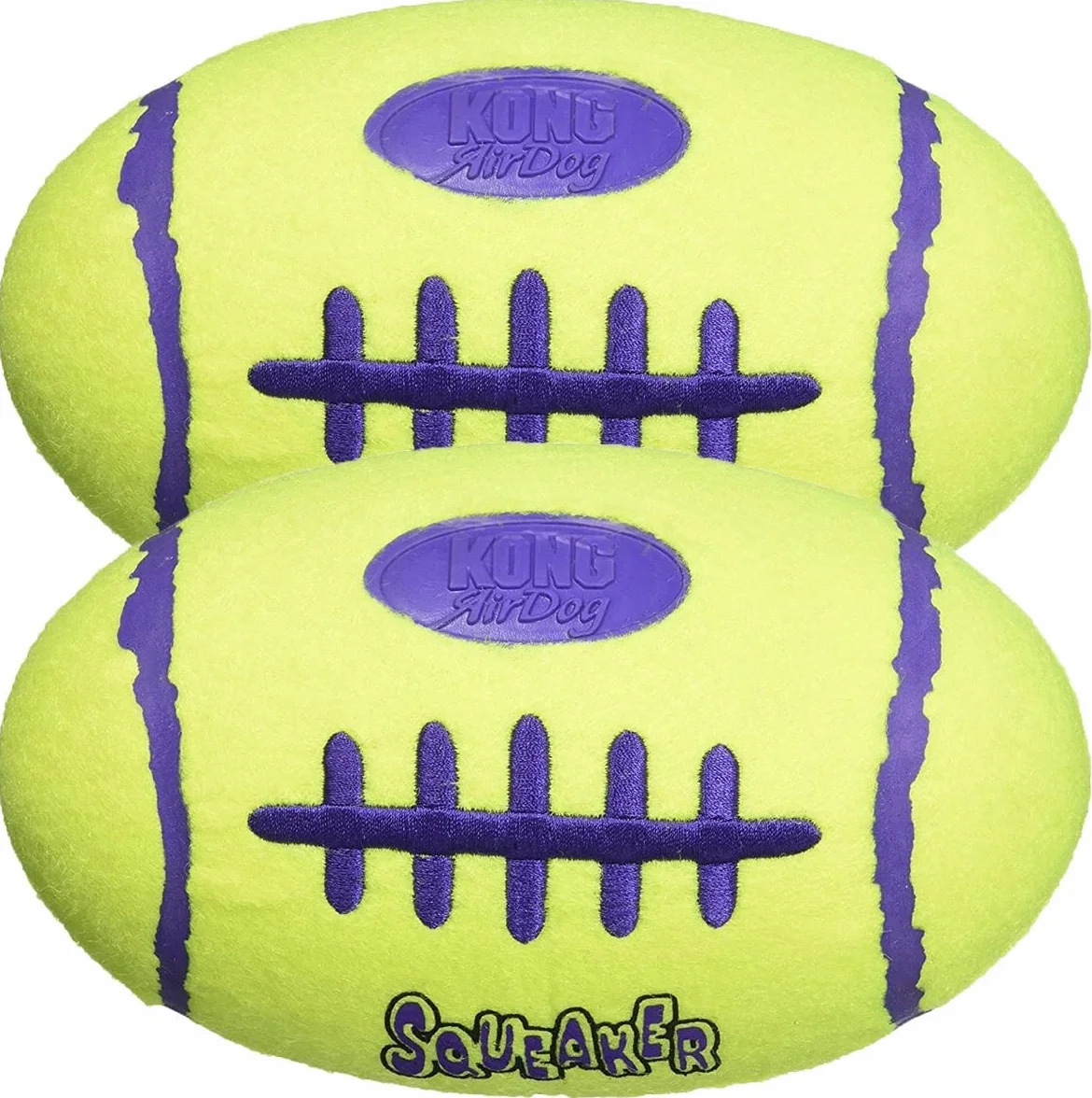 KONG Lot de 2 Balles de Football Couinantes pour Chiens
