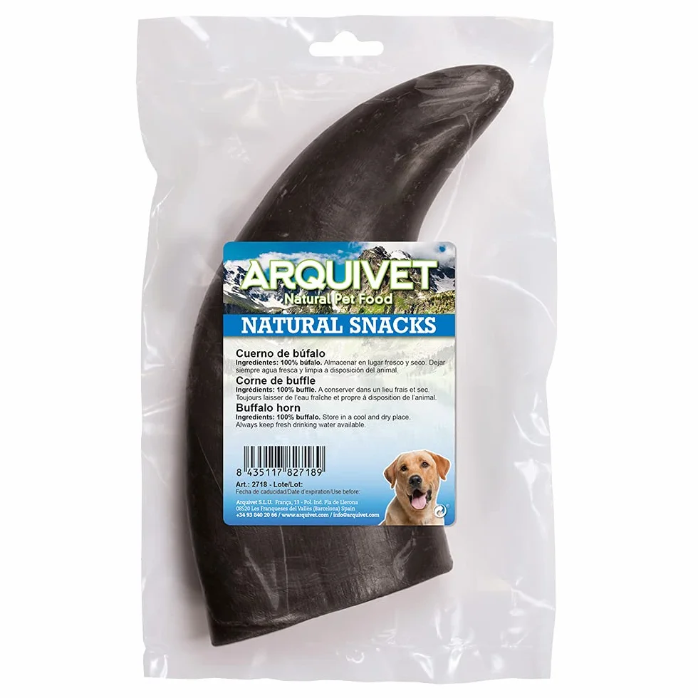 ARQUIVET corne de buffle à croquer collation de chien naturel 1 Unité