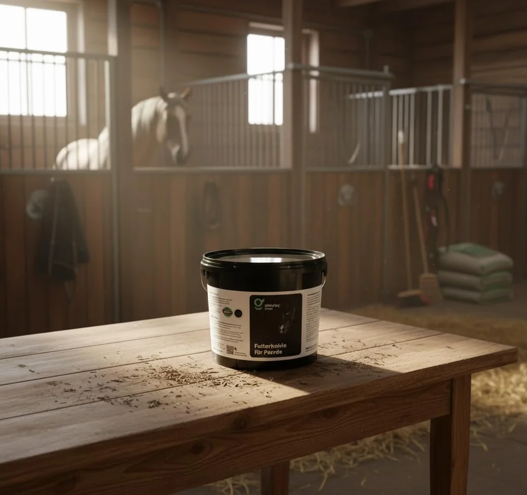 Charbon d'alimentation pour chevaux - Seau de 5 L - Aide naturelle pour coliques et digestion saine