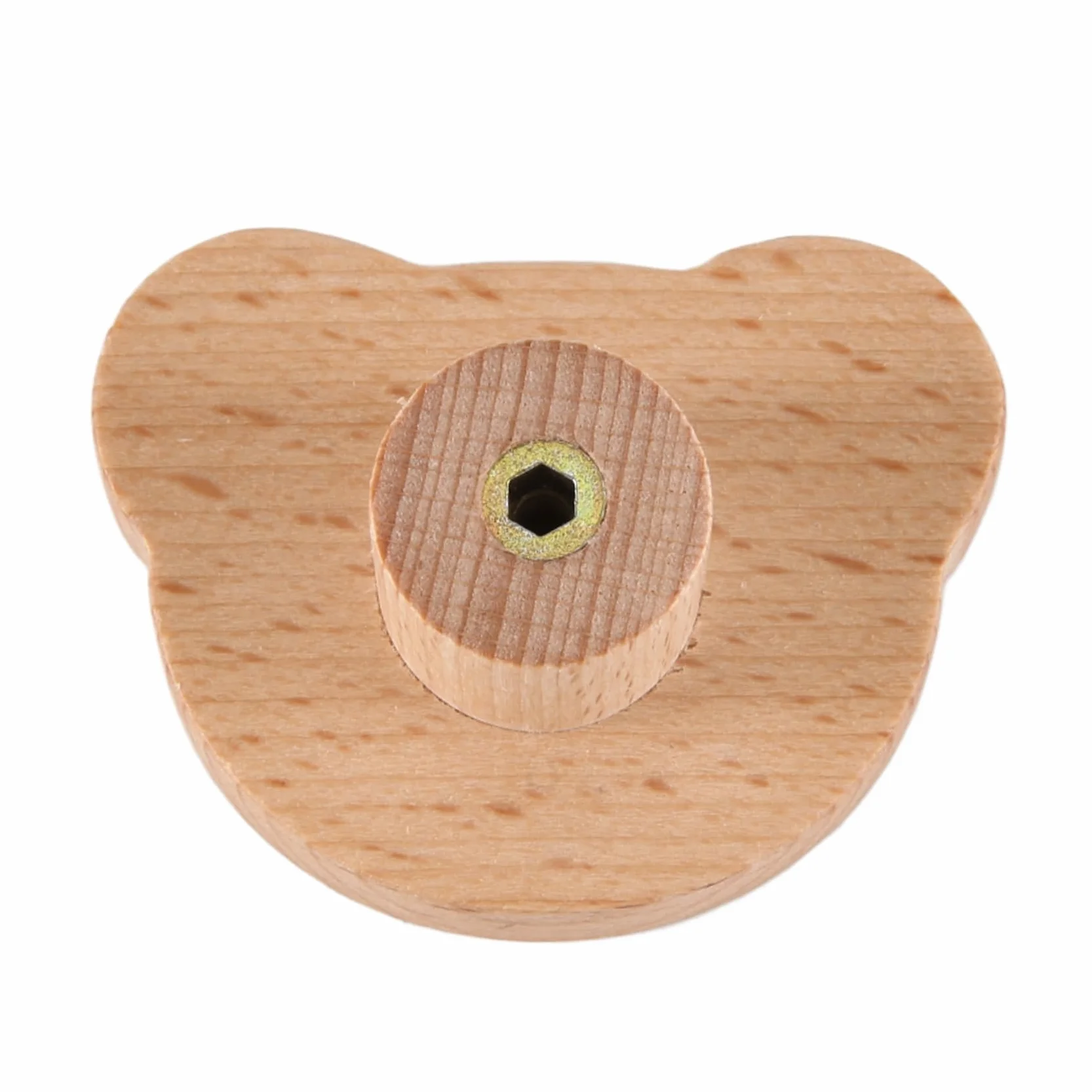 Boutons de tiroir en bois en forme d'ours pour enfants commode cuisine
