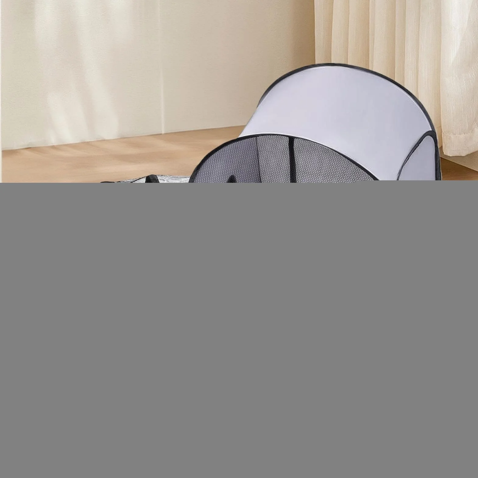 Parc Pliable pour Chat avec Tunnel, Tente Portable pour Petits Animaux Intérieur Extérieur