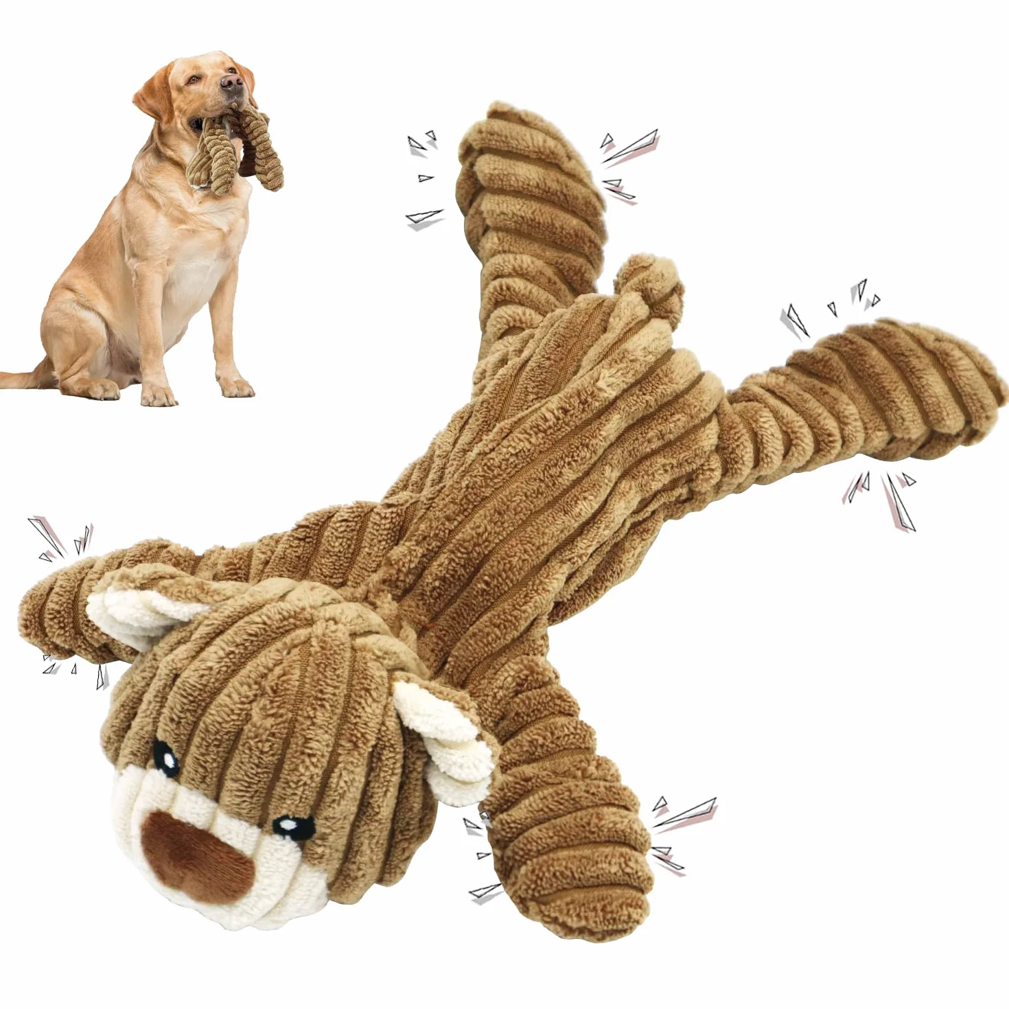 Jouet Chien Résistant Jouets Peluche Corde Durable Chiot Petite Moyenne Grande Taille Ours