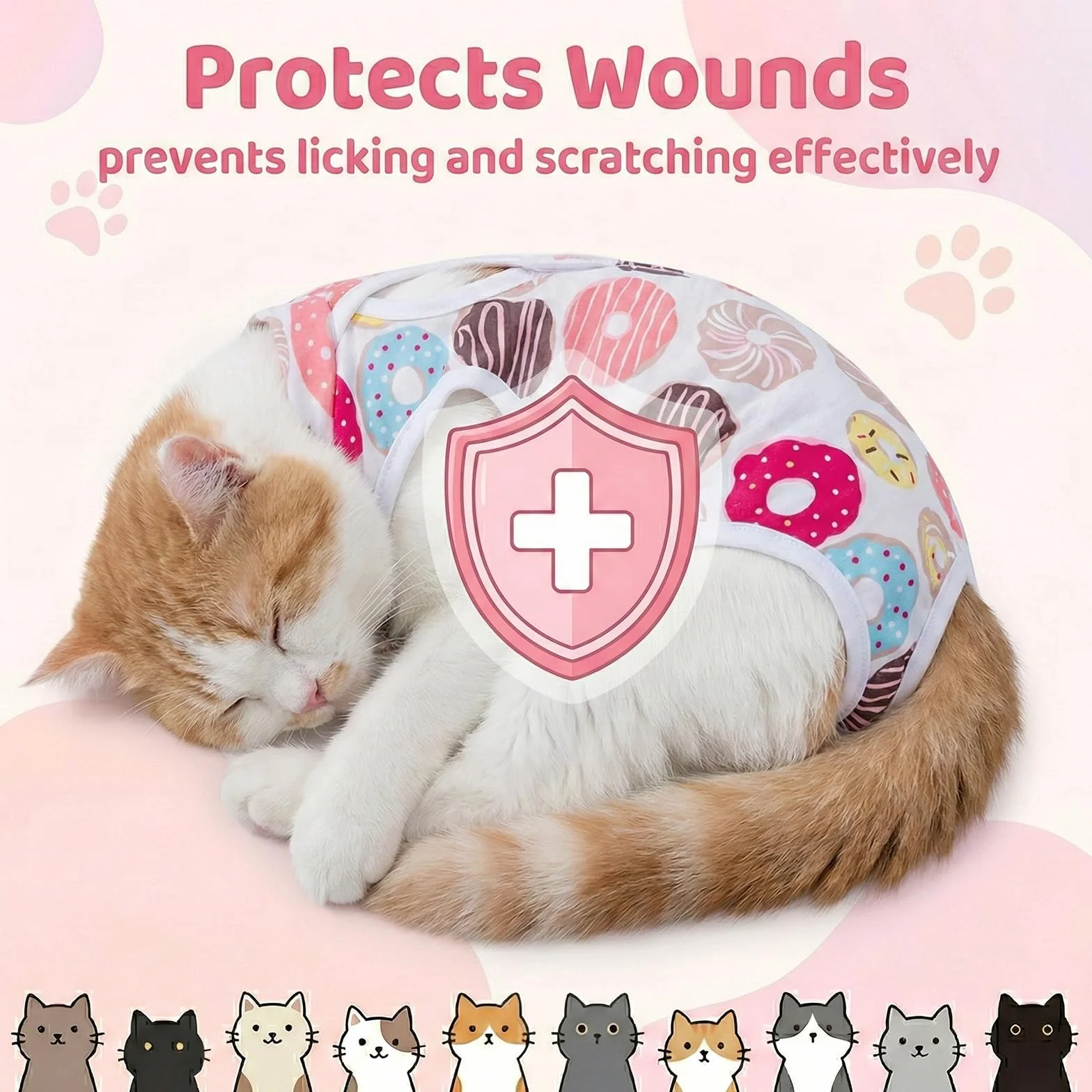 Body de Protection Post-Chirurgie pour Chiens et Chats Taille L