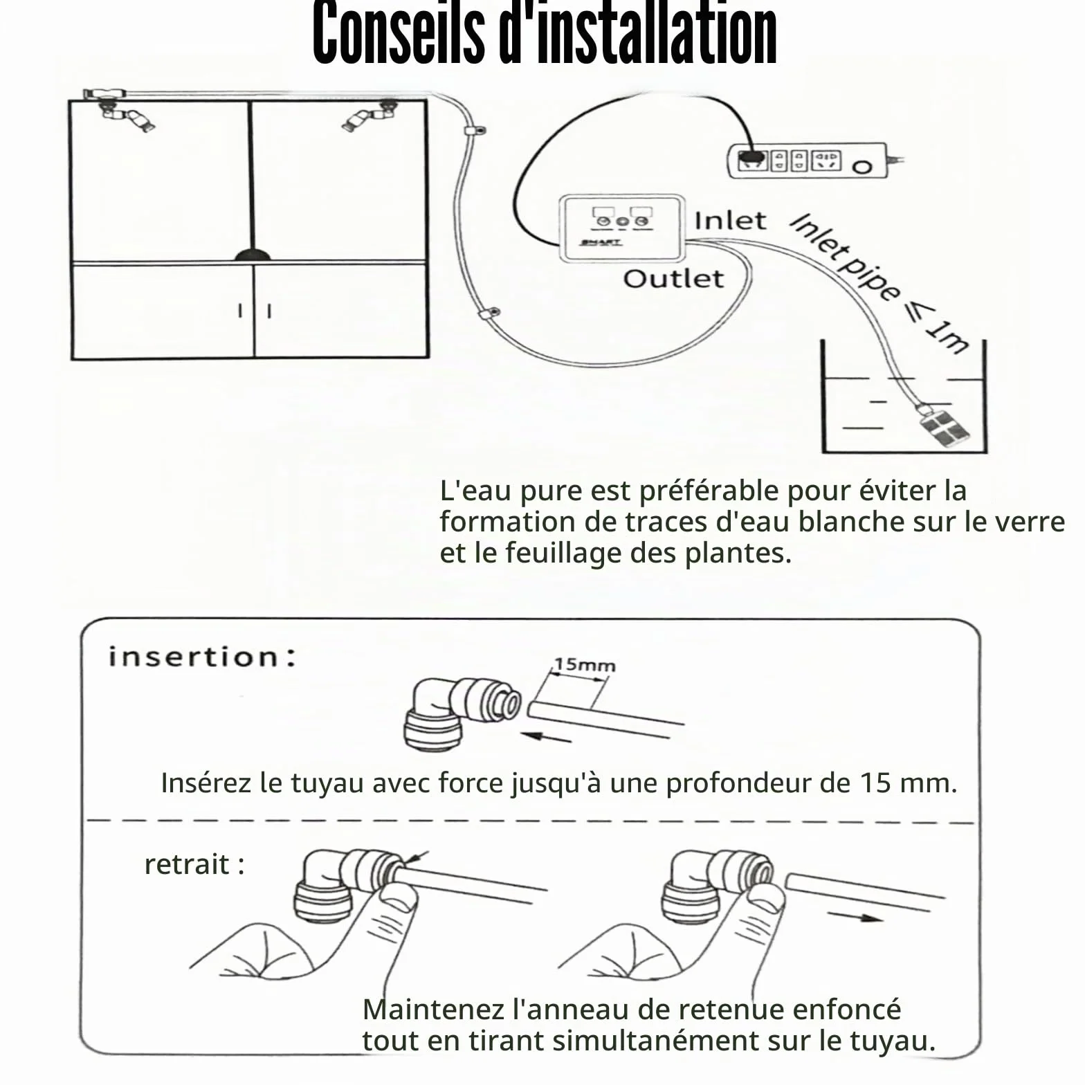 Brumisateur Terrarium Automatique avec Minuterie, Arroseur Brouillard Réglable 360°, Système Pulvérisation Reptiles Plantes