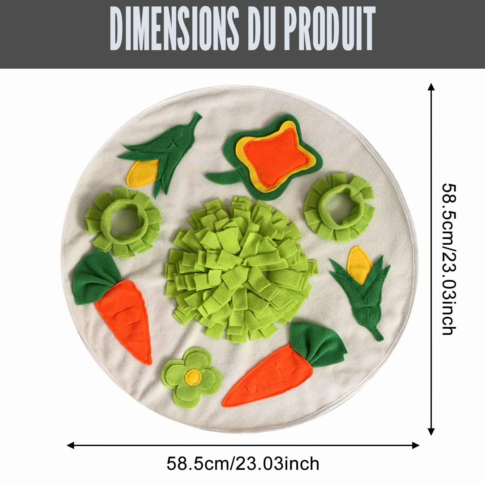 Tapis à renifler lavable pliable pour cochon d'Inde, lapin, entraînement odeur