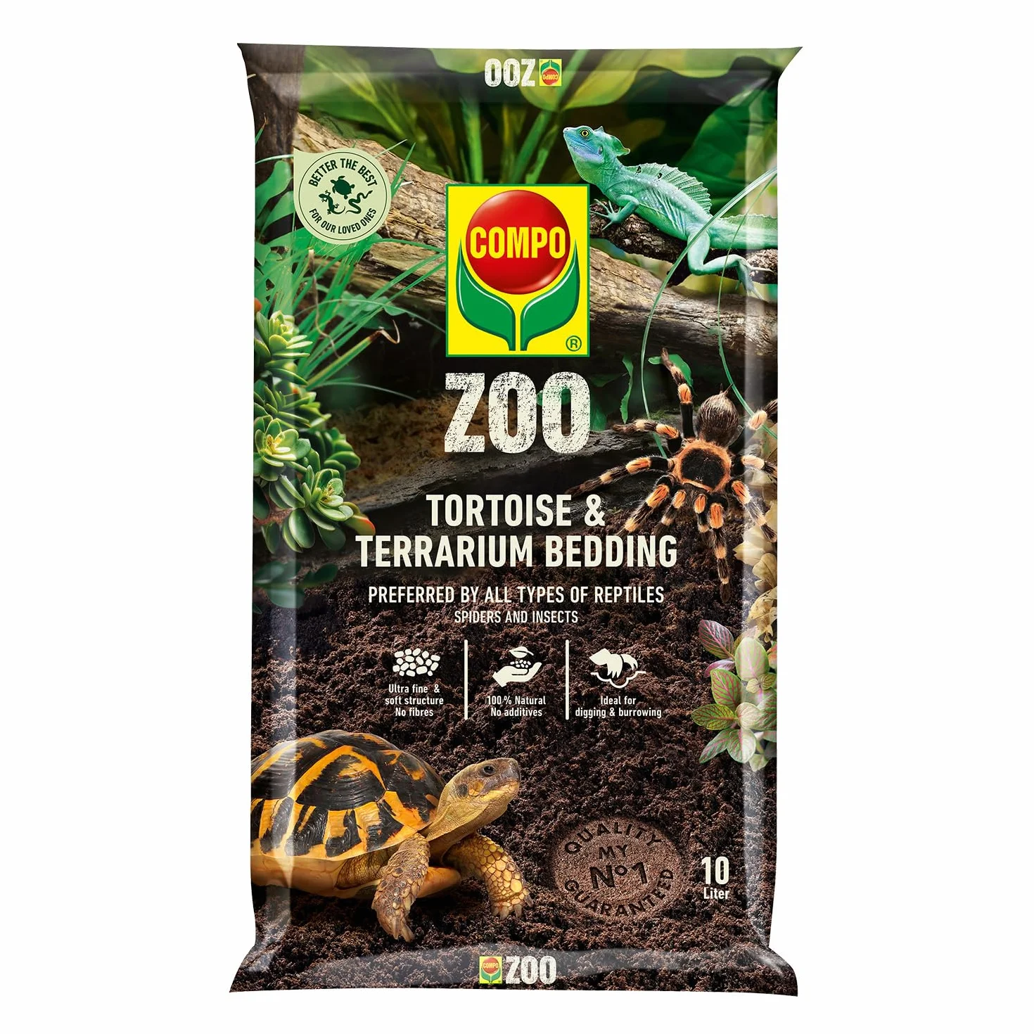 Compo Zoo Substrat pour Tortues et Terrariums 10 L