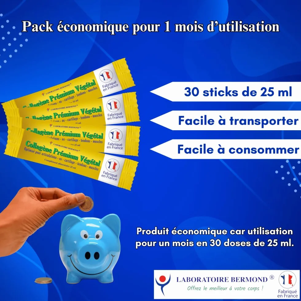 Collagène Premium Végétal Laboratoire Bermond pour les articulations