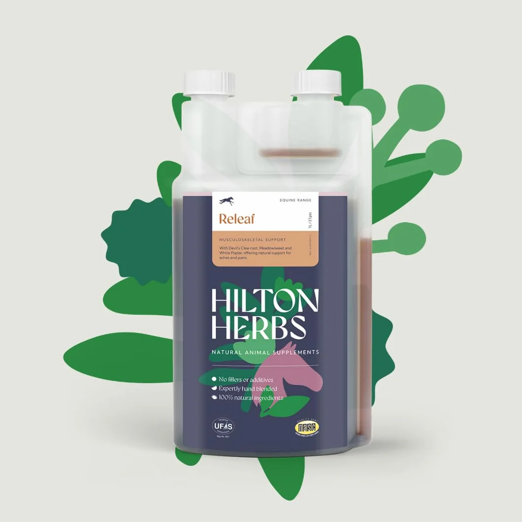 Hilton Herbs Releaf Gold 1 L Complément Alimentaire Cheval Anti Inflammatoire