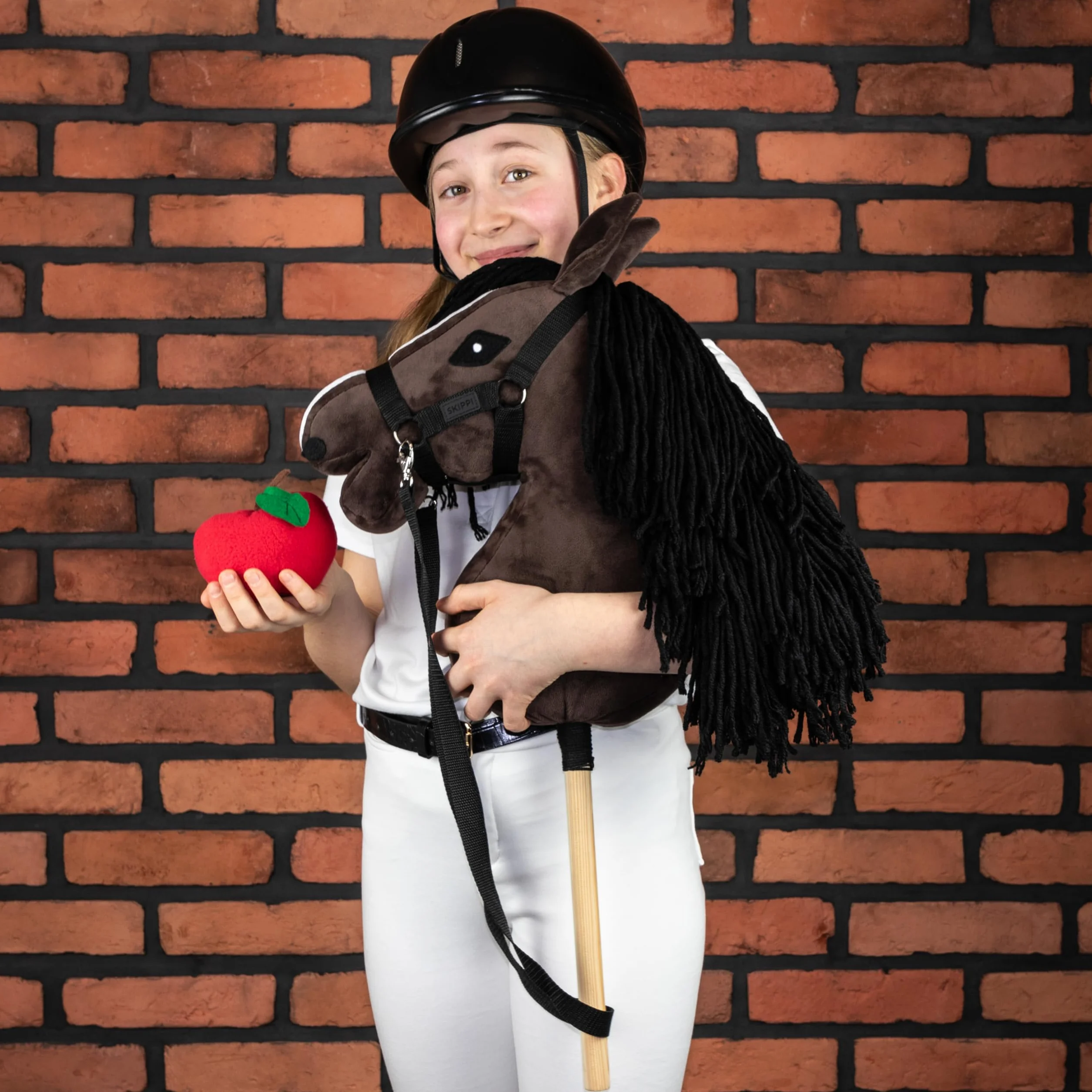 SKIPPI Friandises pour Hobby Horse, Grand Ensemble Peluche Fruits et Légumes et Sucre en Morceaux