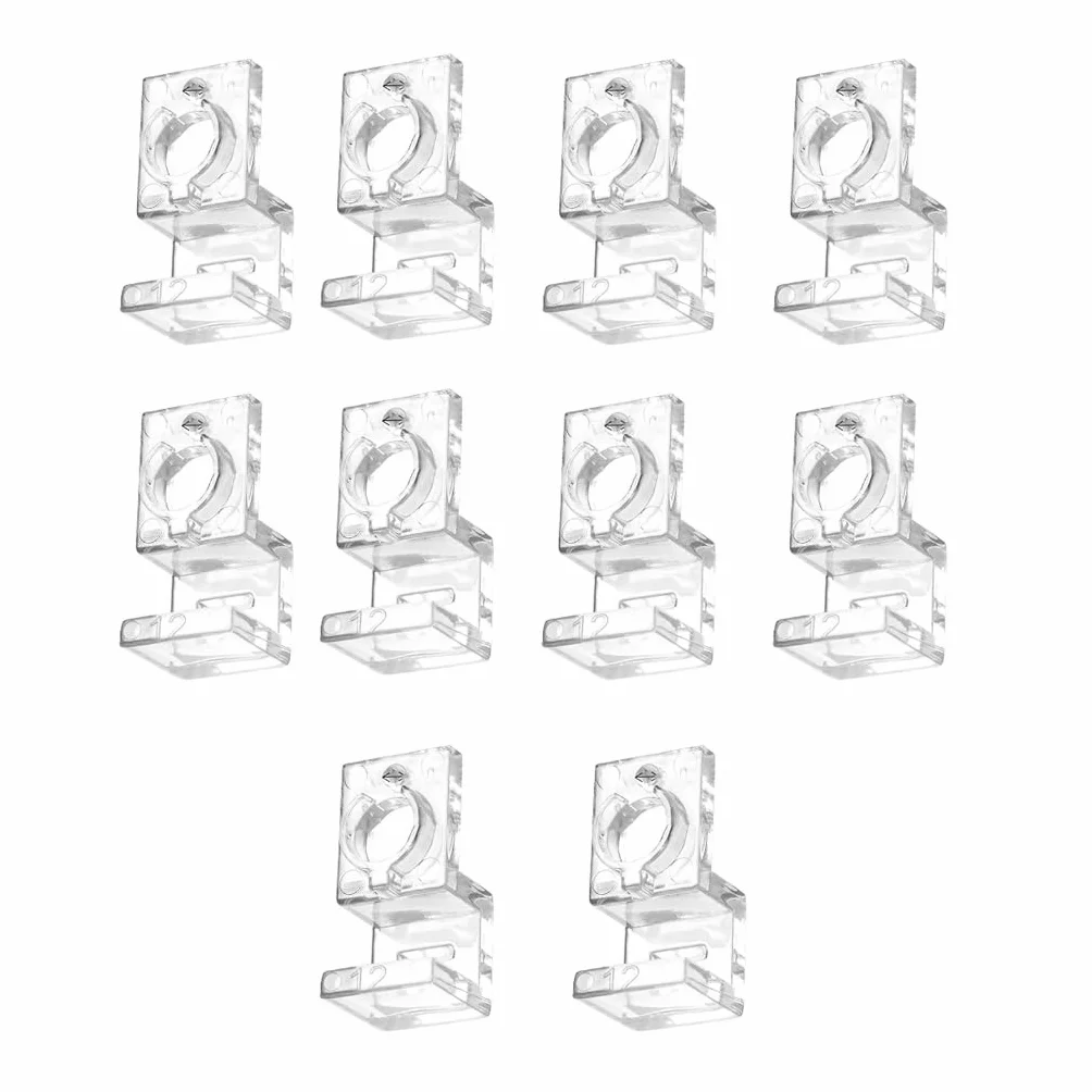 Clips de fixation pour couvercles d'aquarium, lot de 10, épaisseurs multiples