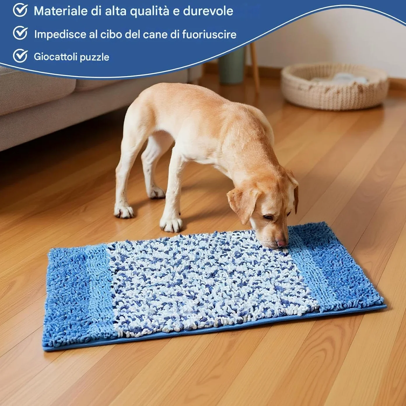 Tapis de fouille pour chien Jouet distributeur enrichissement pour chien | Tapis Puzzle Snuffle À Alimentation Lente Pour Chiot Accessoire chien toutes tailles