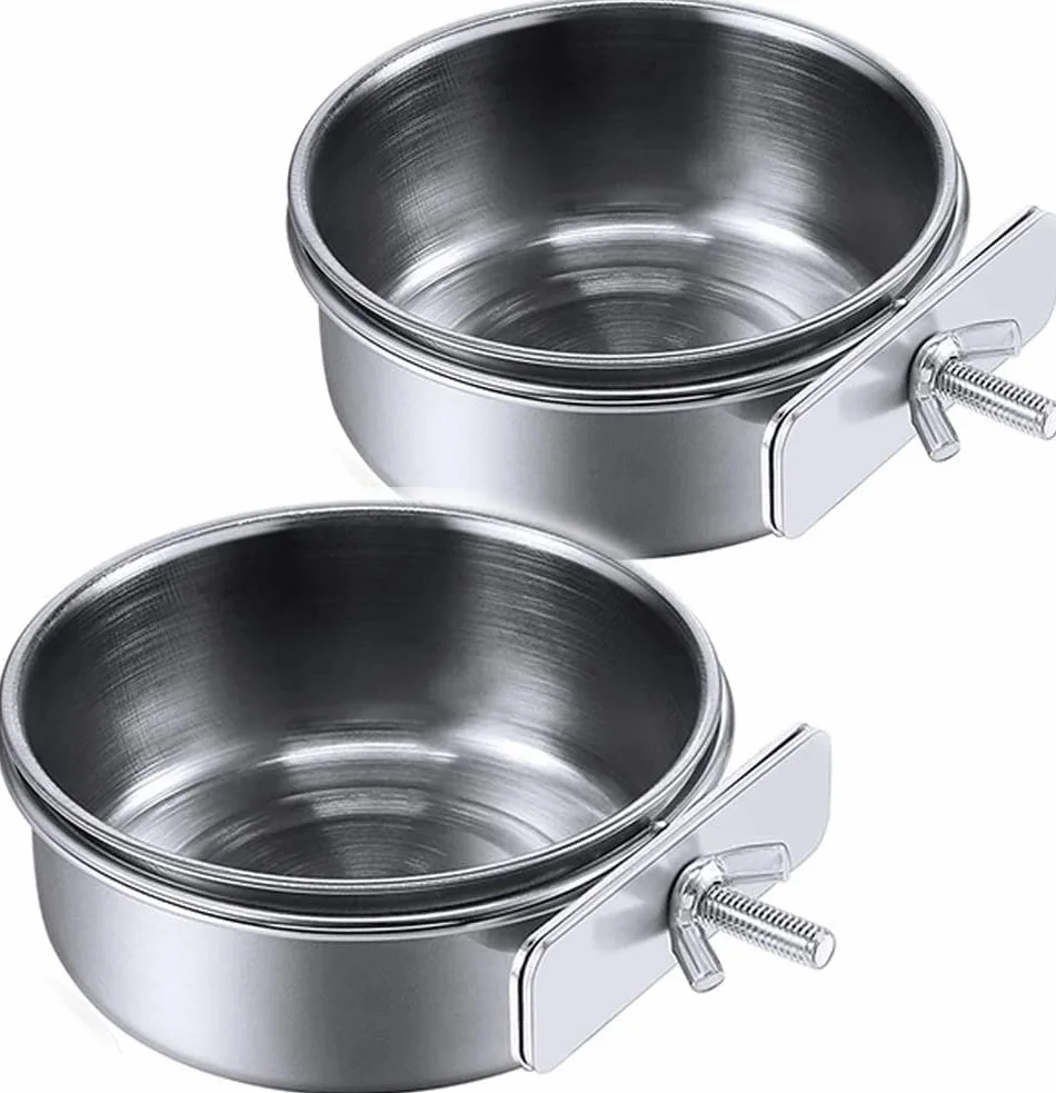 Bol d'alimentation pour Oiseaux Mangeoire Perroquet en Acier Inoxydable 10cm