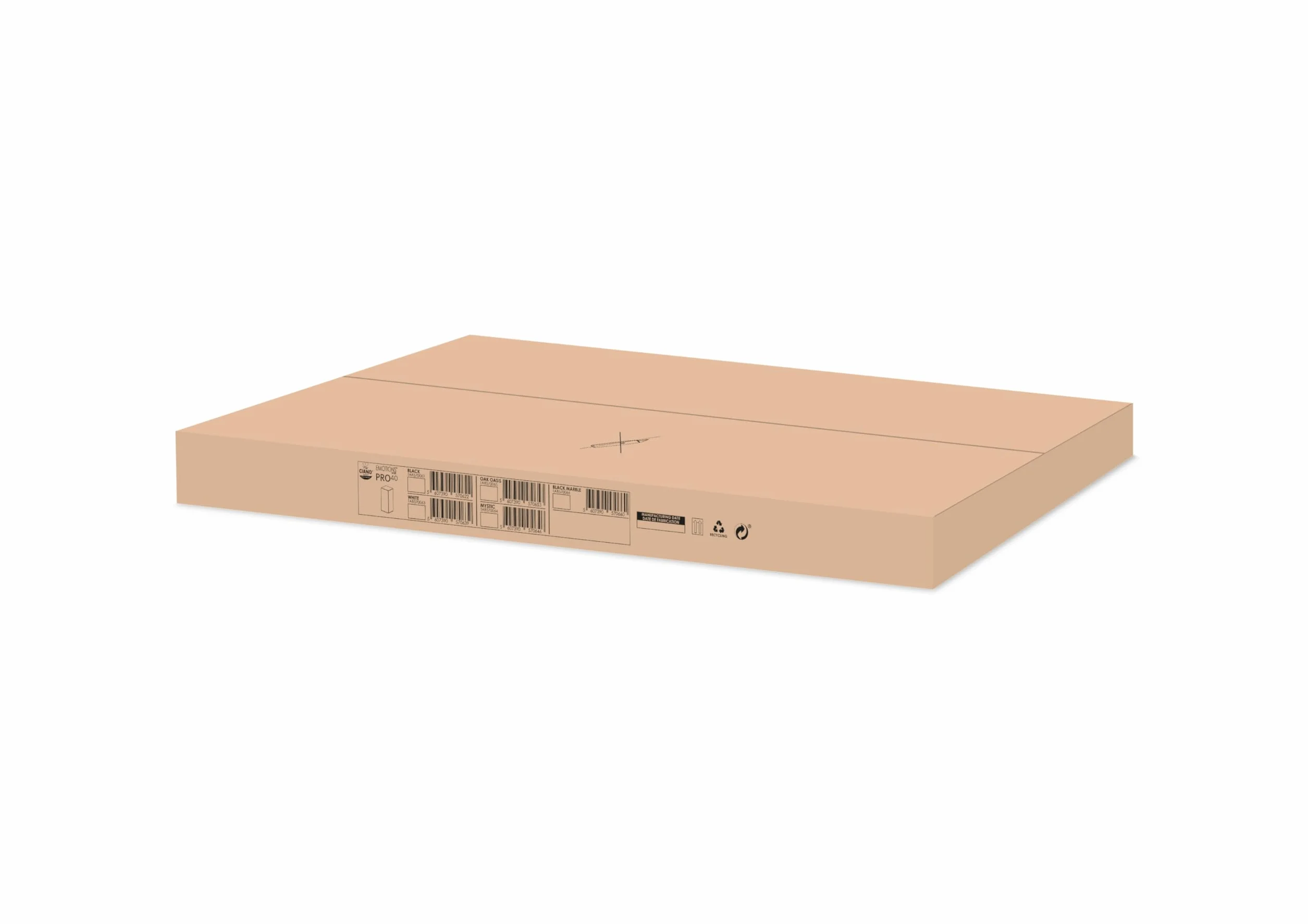 CIANO Meuble Emotions Pro 40 Blanc 95x40x40 cm Bois Support Aquarium avec Porte et Compartiment Rangement