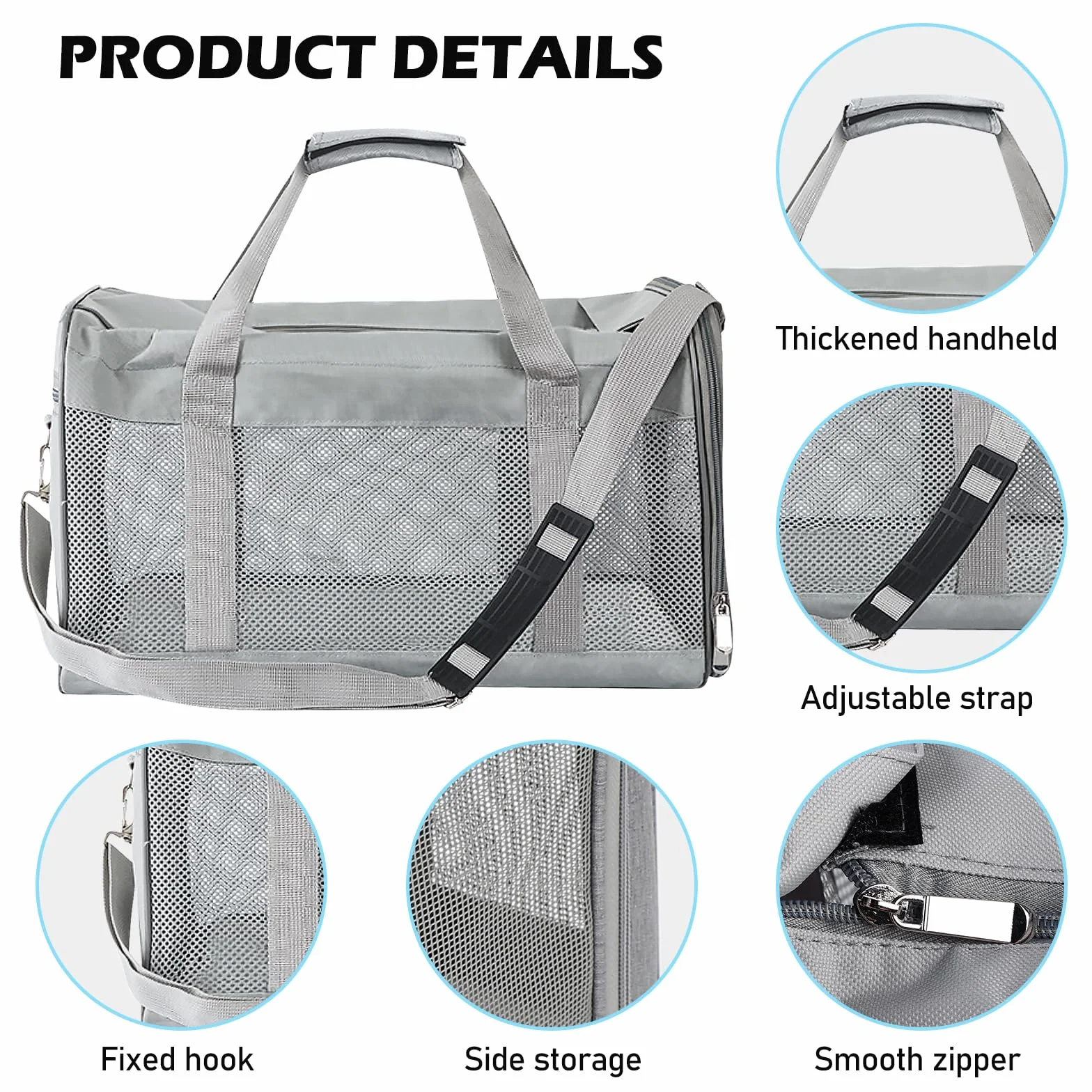 Vegena Sac Transport Chat Chien Caisse Pliable 42 x 27 x 28 cm
