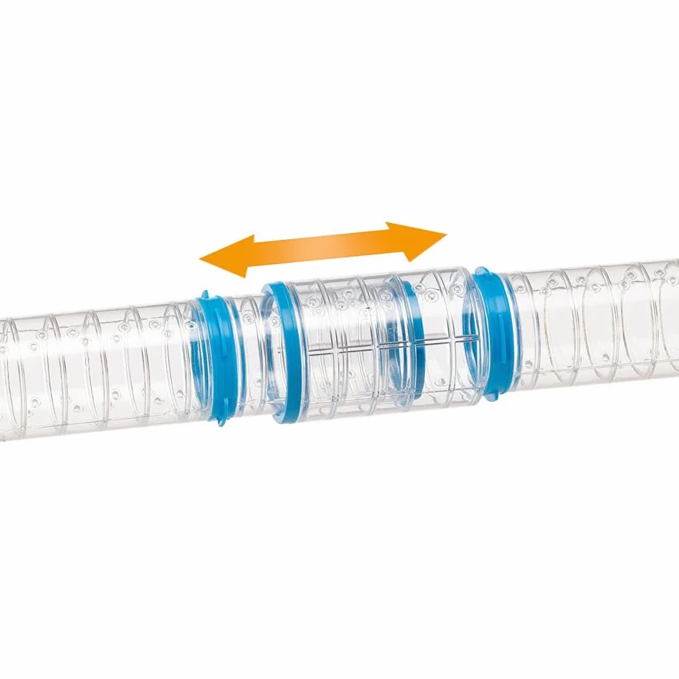 Ferplast Ensemble de Tubes Hamster, Accessoire Cage Hamster, Total 4 pièces, Comprend Salle de Sport avec Roue Hamster, Tunnels Hamsters avec Trous de Ventilation et Raccords, KIT Gym, Jouet Hamsters
