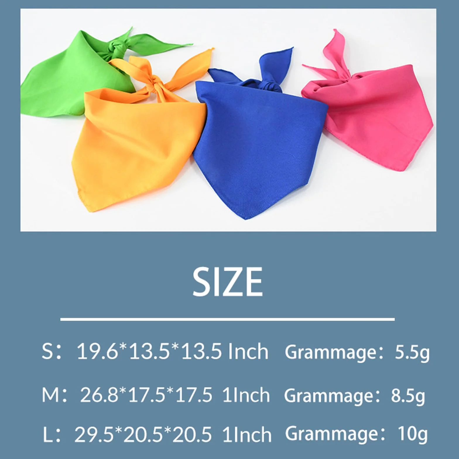 Bandes pour chiens personnalisées avec logo photographique personnalisé écharpe pour animaux de compagnie pour chiens de petite, moyenne et grande taille, chiot, chat