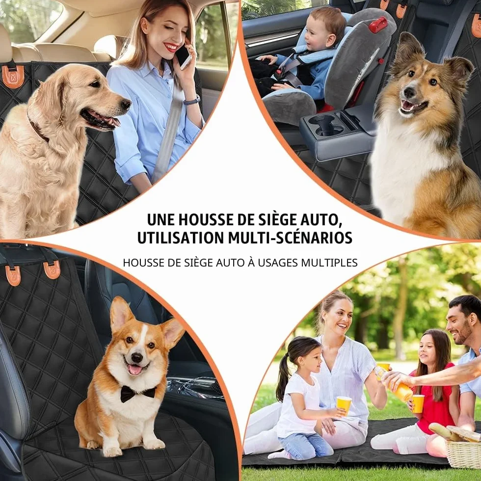 KYG Housse Siège Voiture Imperméable Détachable 135 x 56 x 45 cm Universelle pour Chien