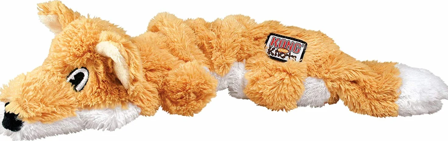 KONG Scrunch Knots Fox Zabawka dla Psa Mały/Średni