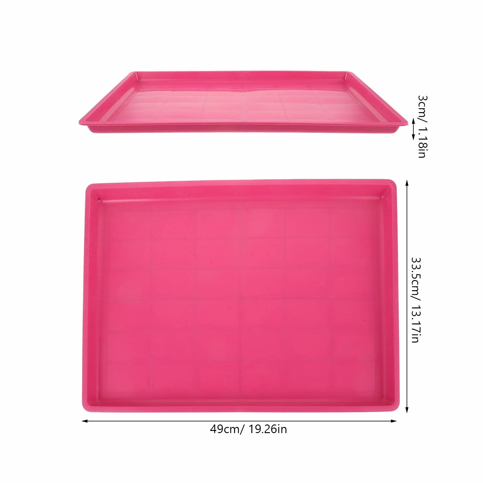 Bac à Litière en Plastique 60X40 CM pour Cage de Lapin et Poulailler, Plateau Multifonction pour Animaux Domestiques, Facile à Entretenir
