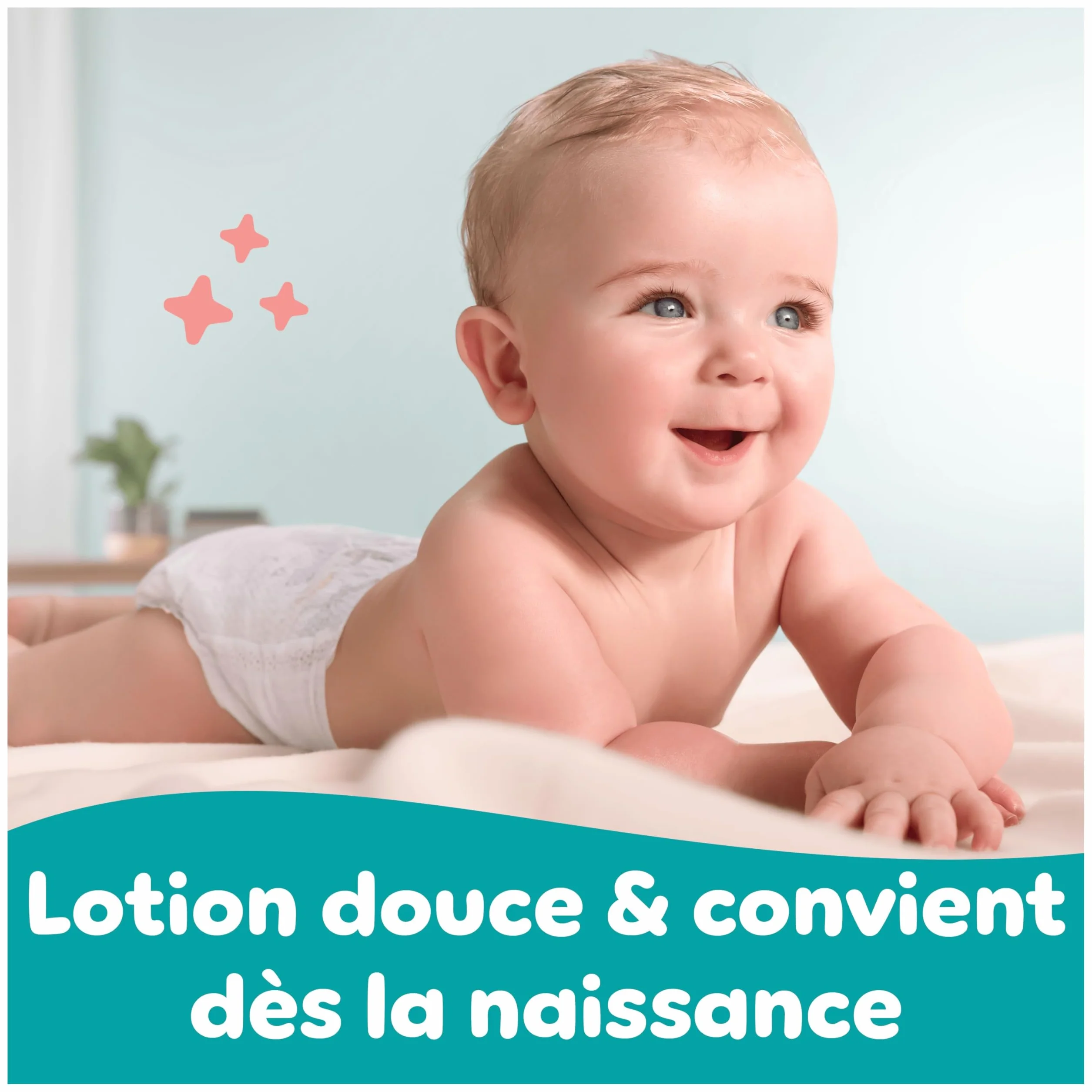 Pampers Sensitive Lingettes Pour Bébé 9 Paquets 720 Lingettes 2 En 1 Nettoie Protège Peau