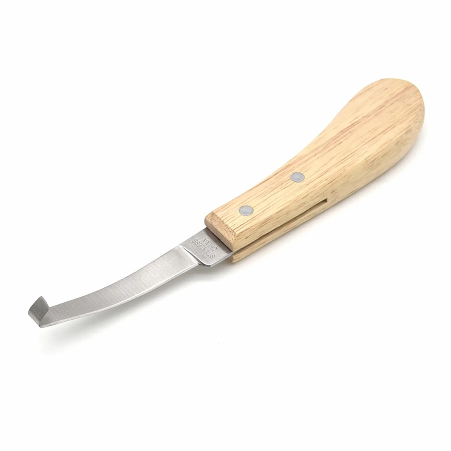 Ciseaux à sabots de chèvre coupe-ongles acier inoxydable tondeuse à sabots manche en bois pour chevaux moutons chèvres vaches