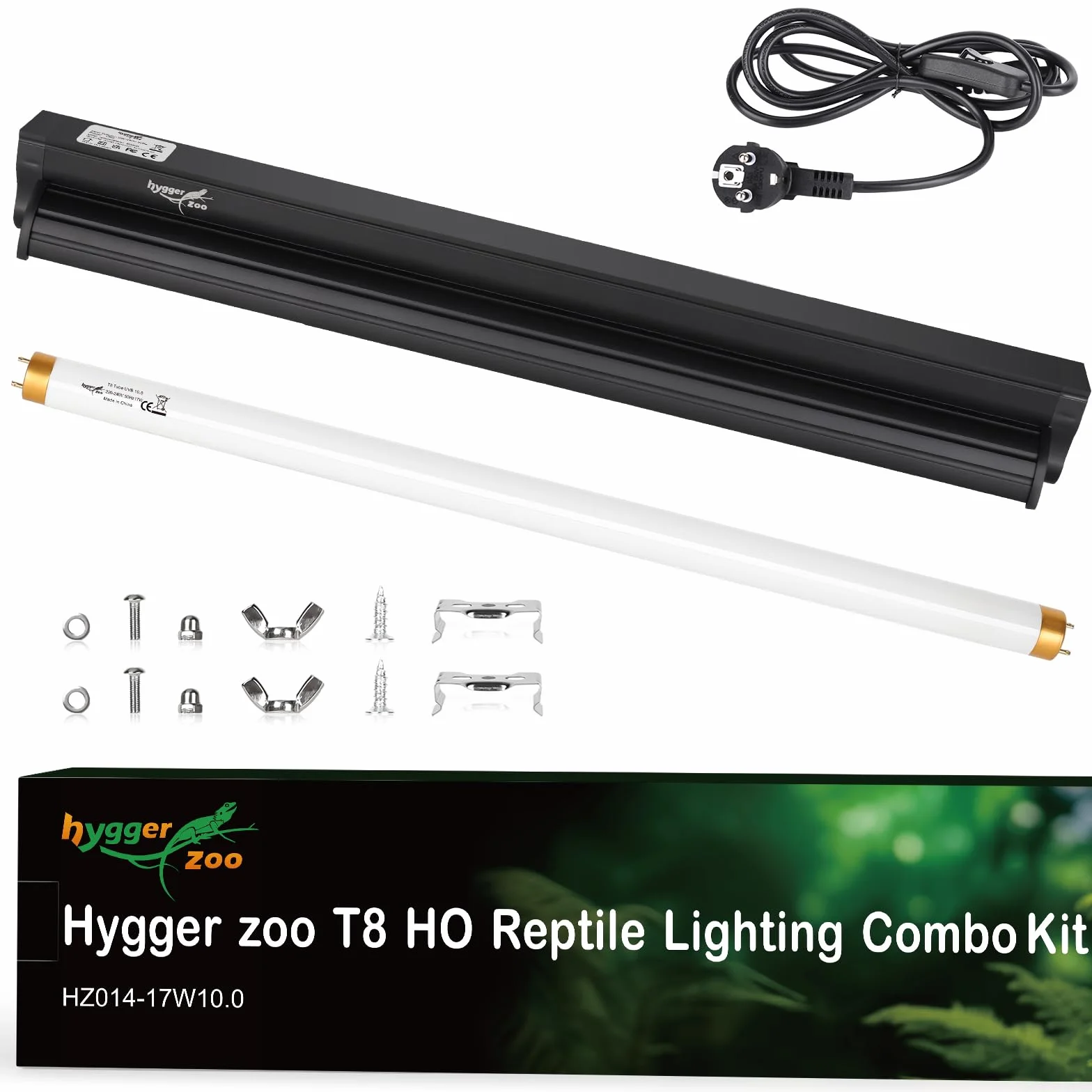Kit de reptile lumière T8 Lampe UVB 10.0 24" 62cm pour tortue dragon barbue