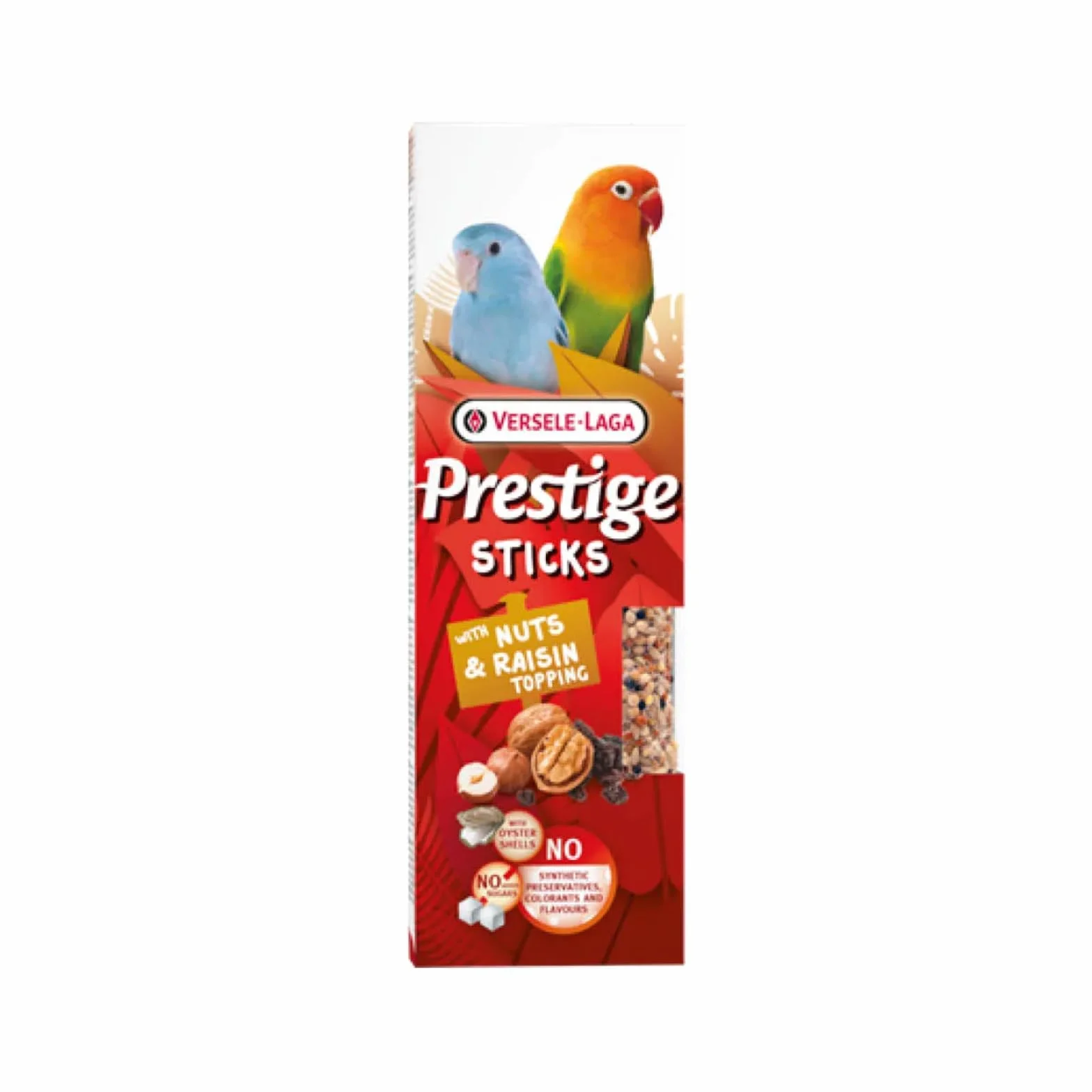 Versele-Laga Prestige Sticks Petits perroquets Noix Raisins 4 x 60 g Snack perruches