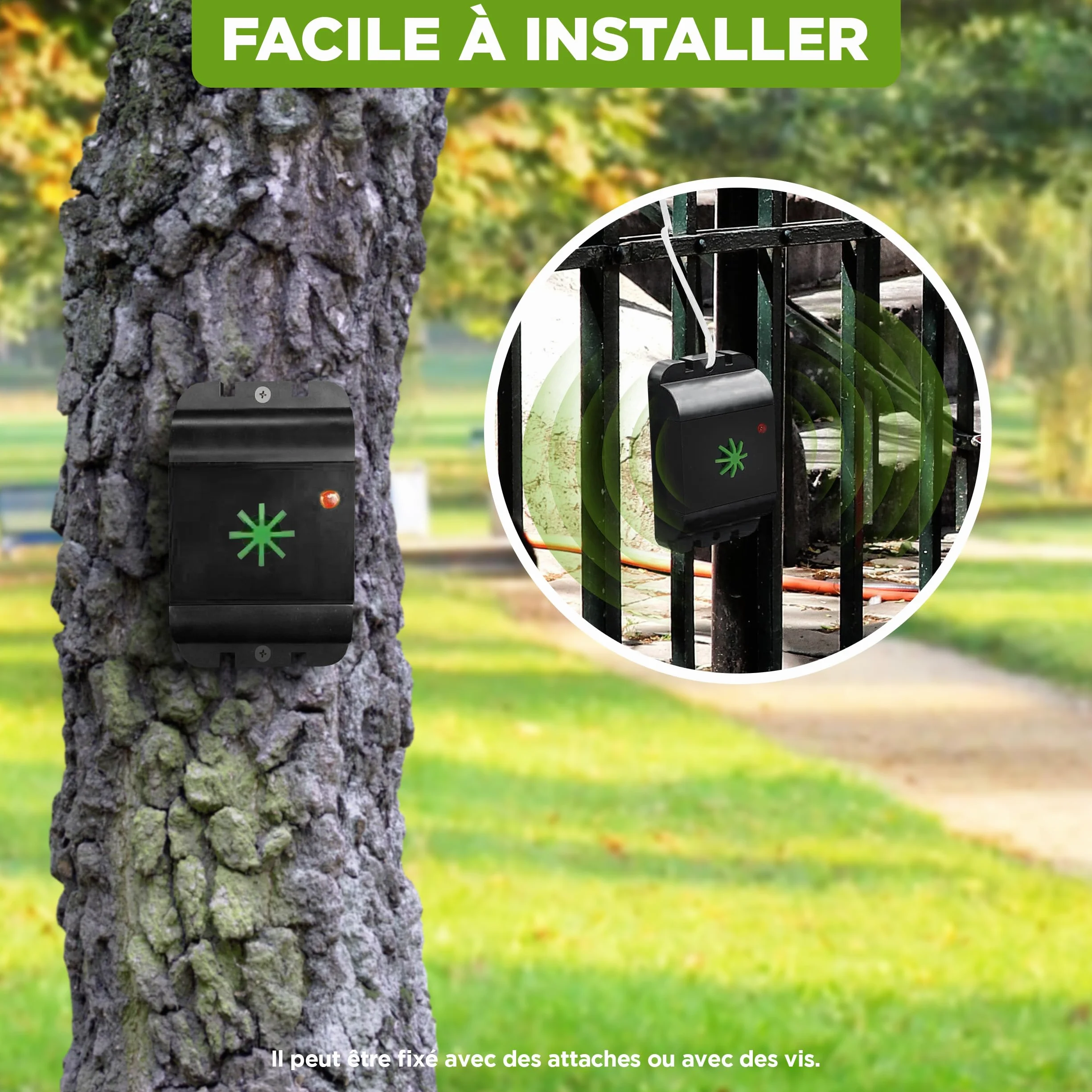 ISOTRONIC® Répulsif Ultrason pour Chiens et Chats, 3 pièces, sans Danger