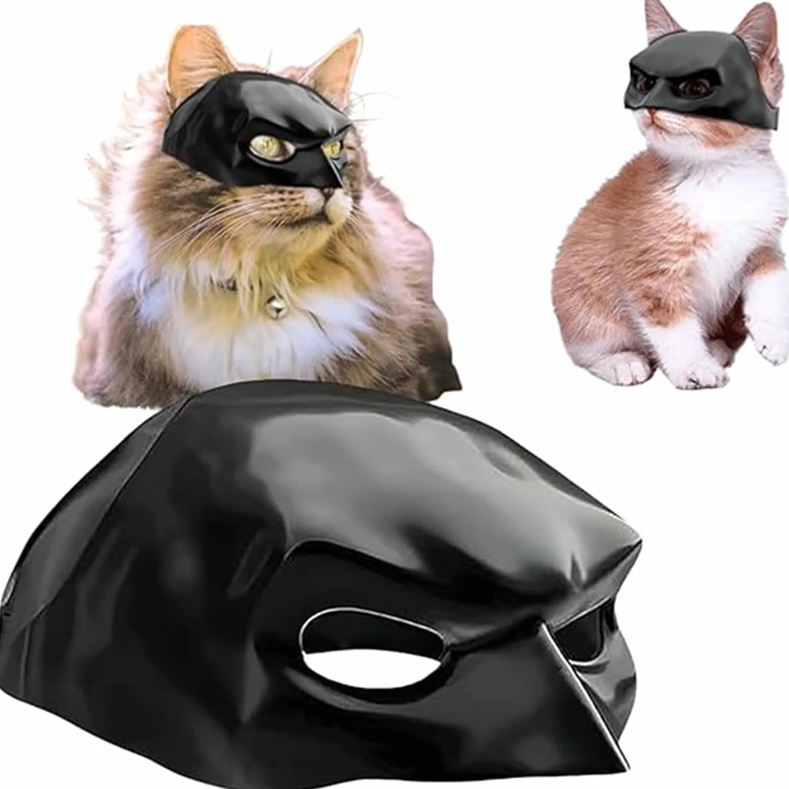 Masque Batman pour Chat Costume Animal Compagnie Cosplay Halloween Accessoires
