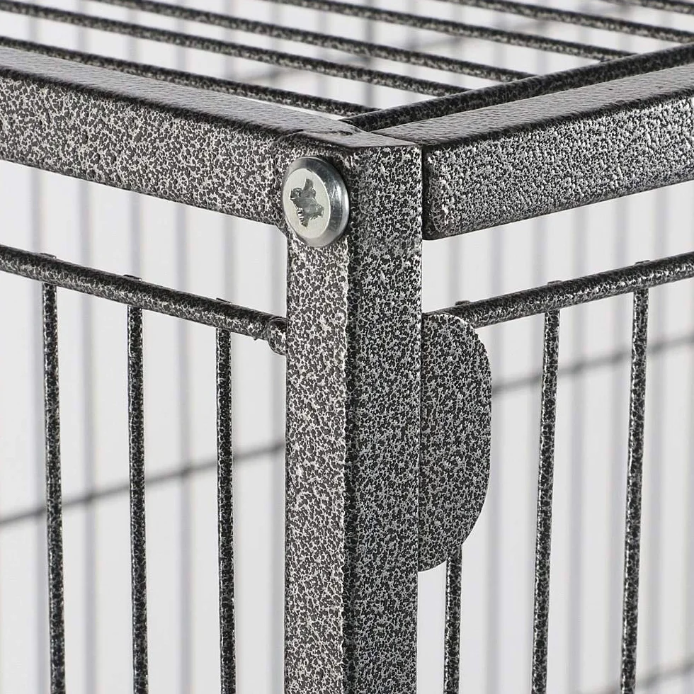 Yaheetech Grande Cage Oiseau sur Pied Volière Canaries Perroquet 2 Étages 79 x 52 x 132 cm
