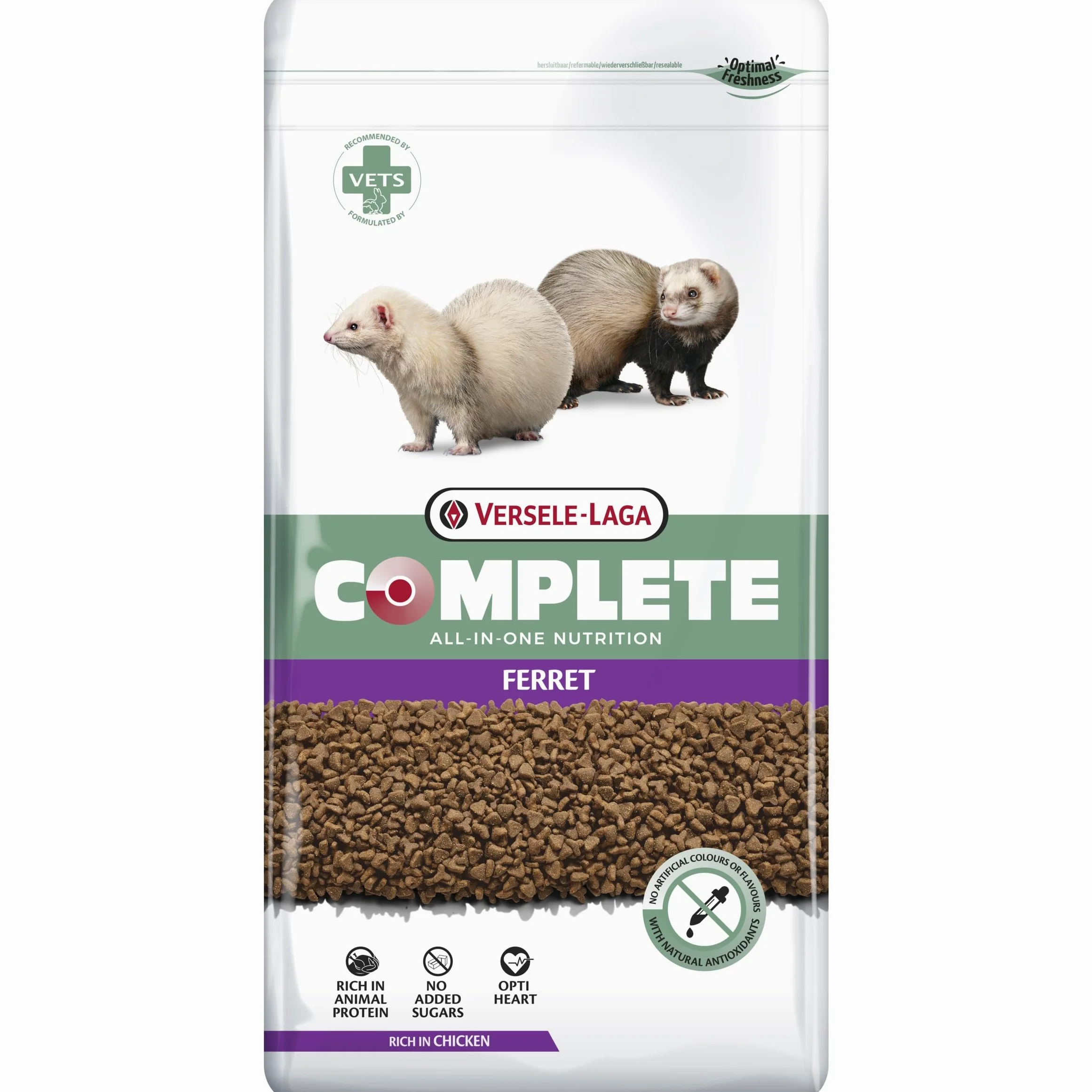 VERSELE-LAGA - Complete Ferret - Extrudés Tout-en-Un Riches en Protéines pour Furets - 10kg