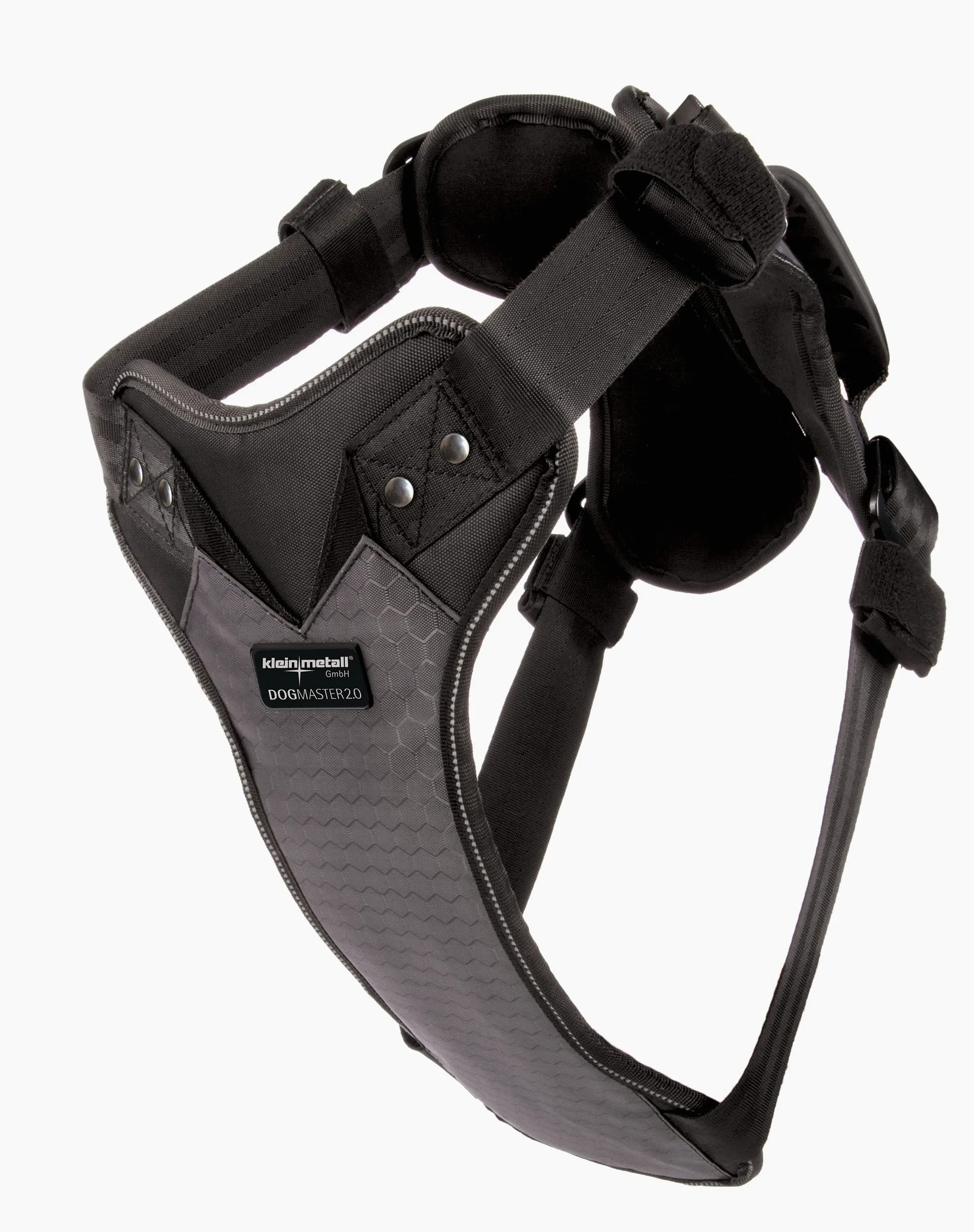 DogMaster 2.0 Ceinture de sécurité pour chien, noir/noir, taille XL