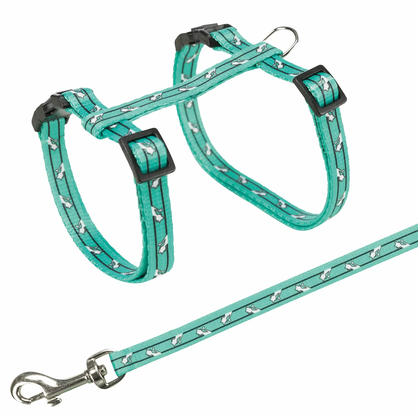 TRIXIE Harnais pour chats avec laisse 27-45 cm 1,20 m sangle réglable fermetures à cliquet